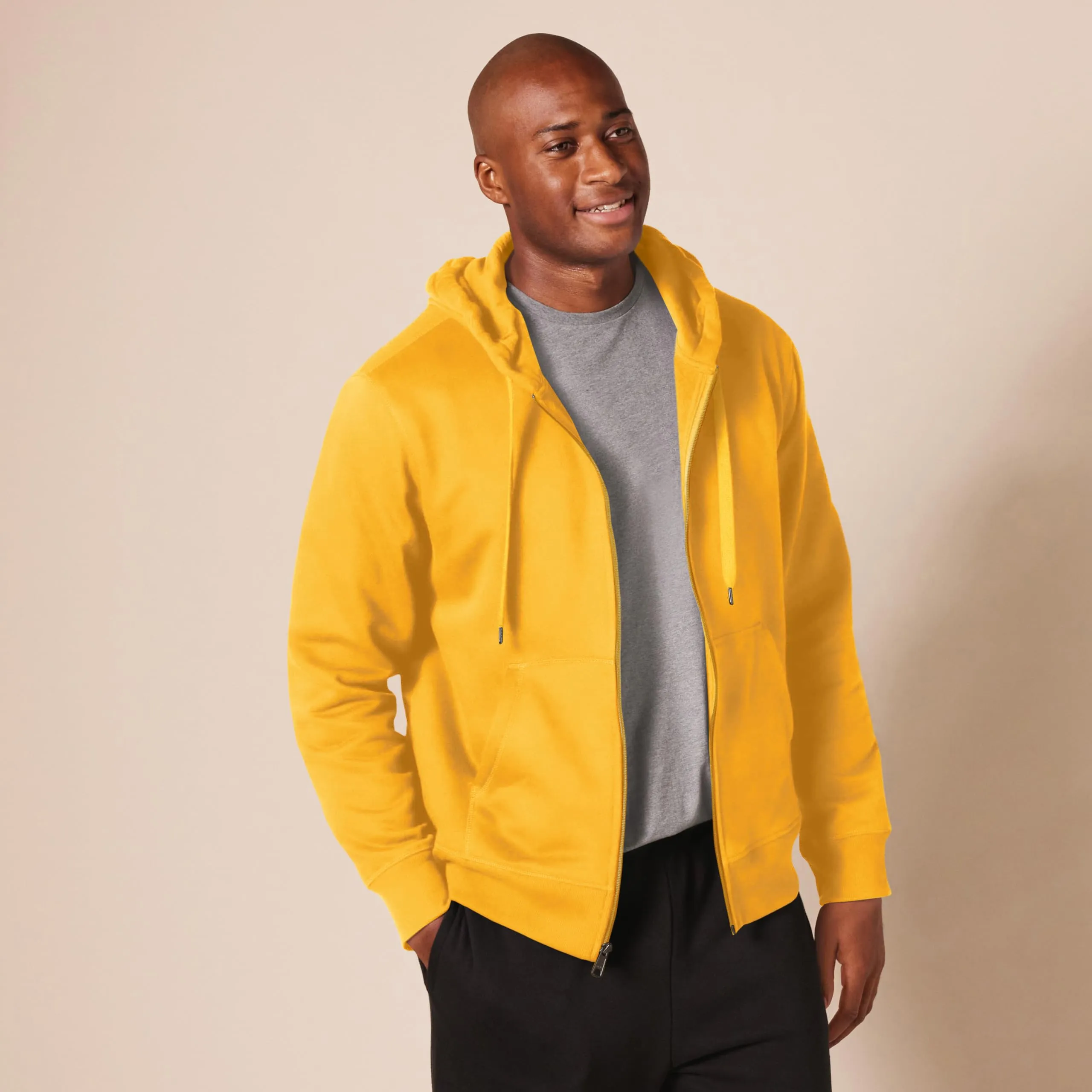 Amazon Essentials Felpa con Cappuccio in Pile con Zip Intera Uomo, Oro, XS - immagine 6