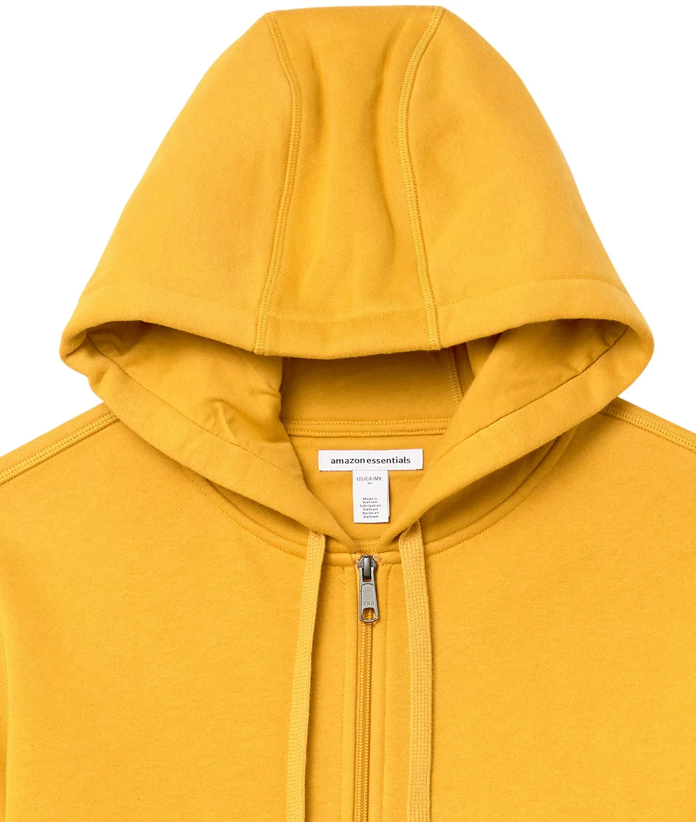 Amazon Essentials Felpa con Cappuccio in Pile con Zip Intera Uomo, Oro, XS - immagine 9