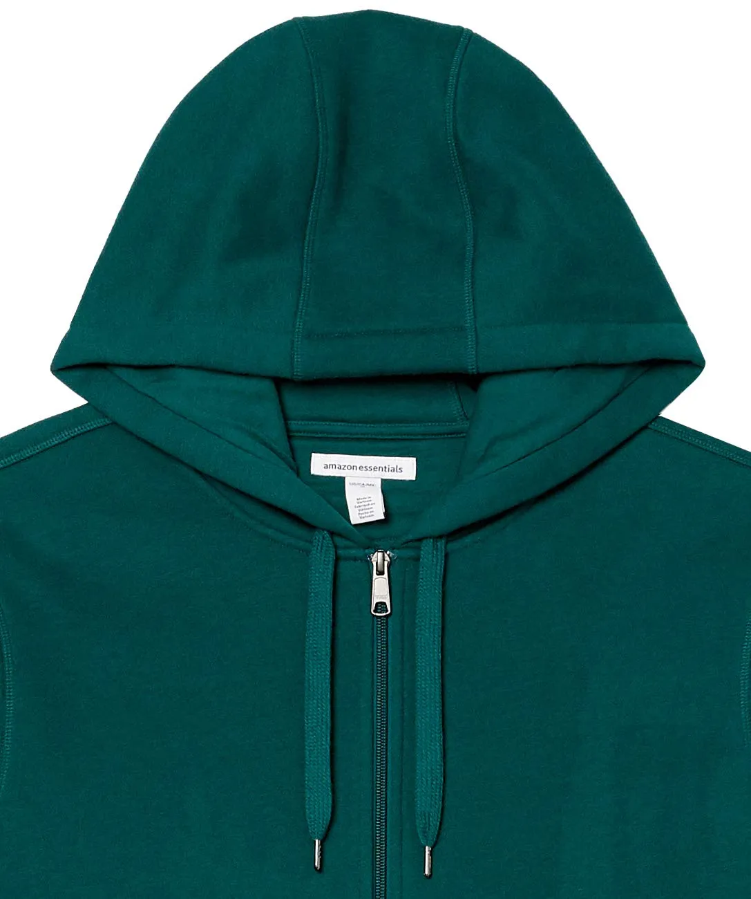 Amazon Essentials Felpa con Cappuccio in Pile con Zip Intera Uomo, Verde Bosco, S - immagine 9