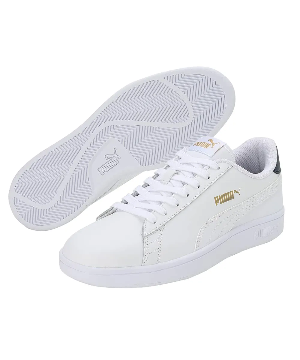 Puma Smash V2 L Sneakers Unisex - Puma White Peacoat Puma Team Gold, 45 EU - immagine 6