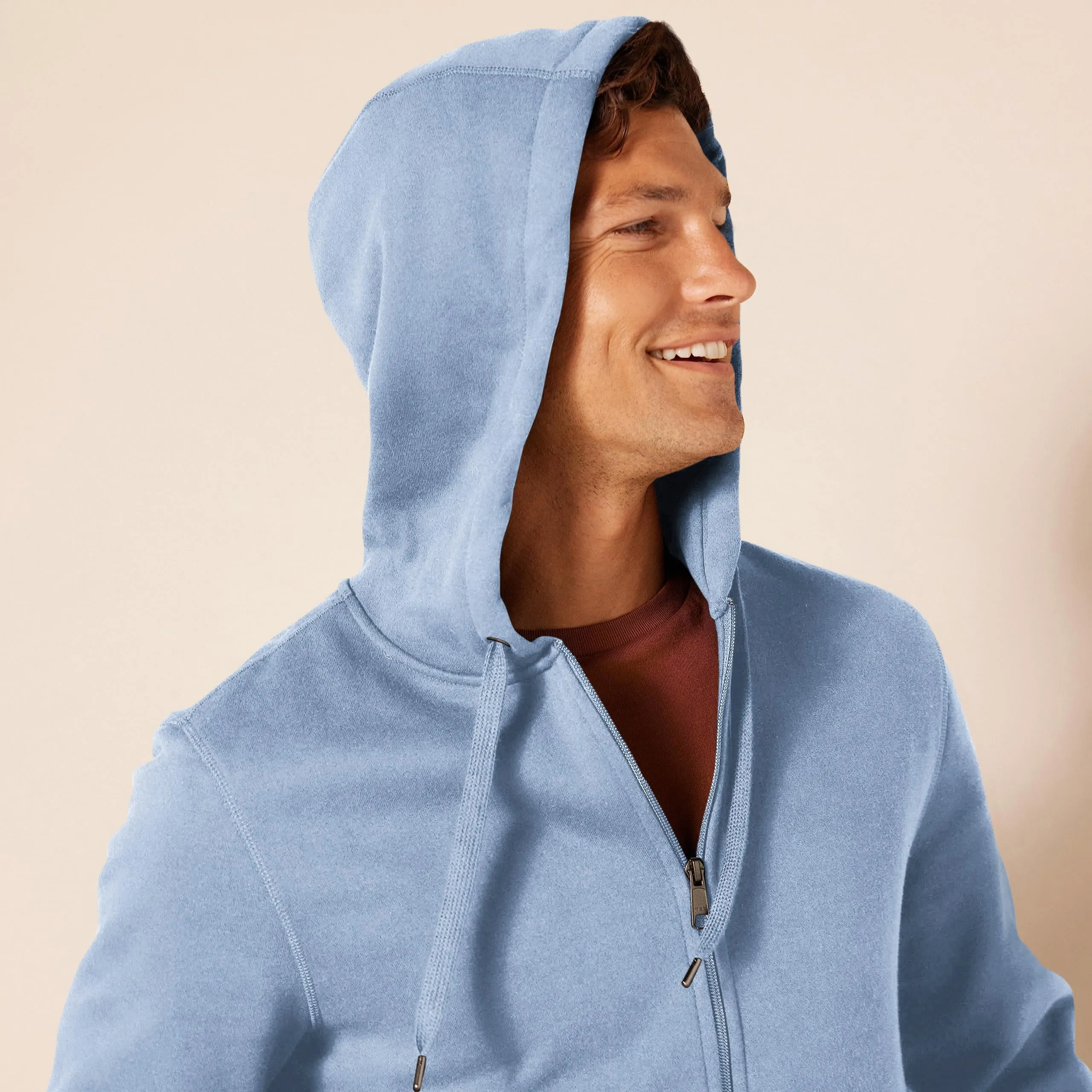 Amazon Essentials Felpa con Cappuccio in Pile con Zip Intera Uomo, Blu Ardesia, M - immagine 4