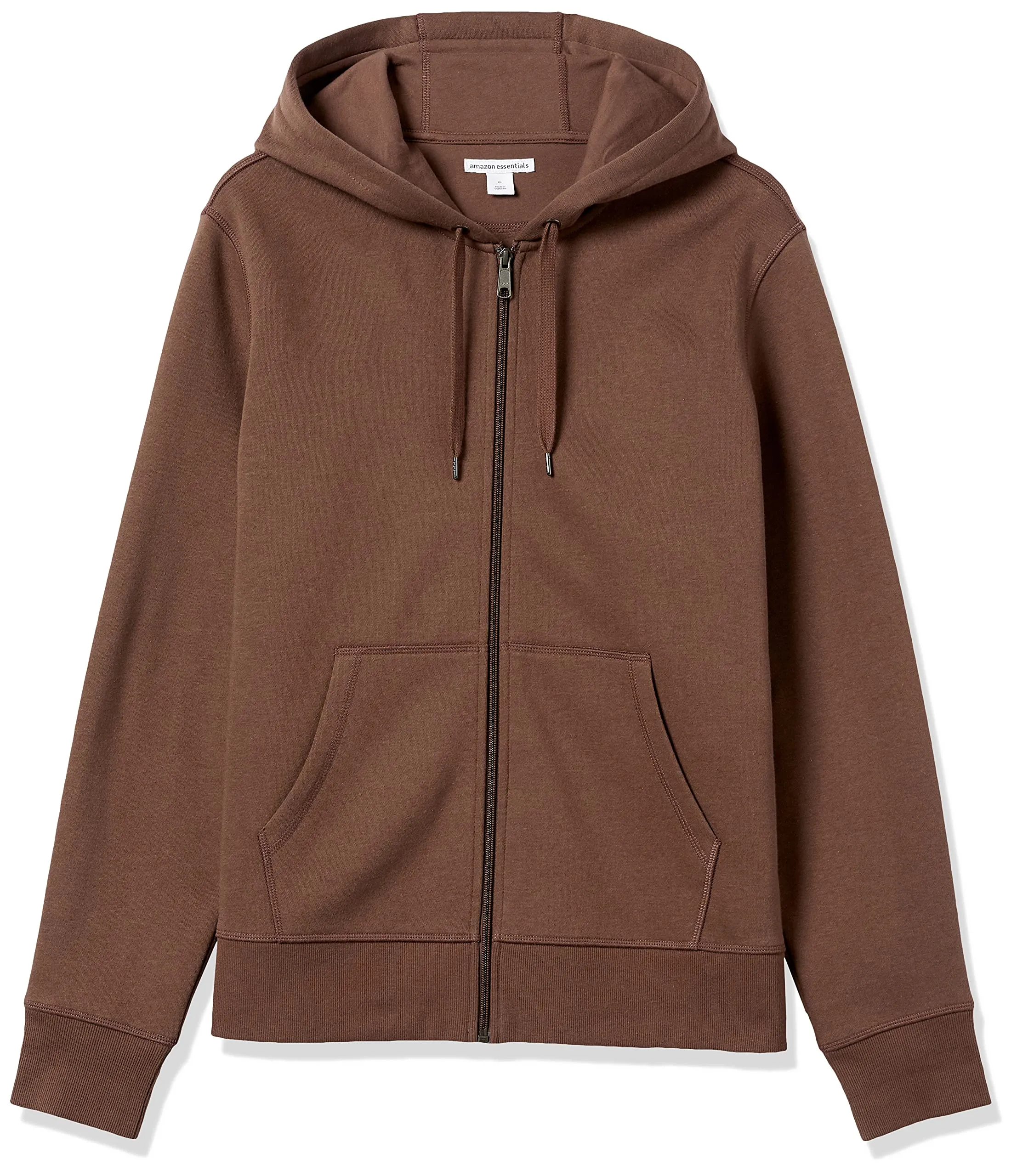 Amazon Essentials Felpa con Cappuccio in Pile con Zip Intera Uomo, Marrone Medio, XL - immagine 9