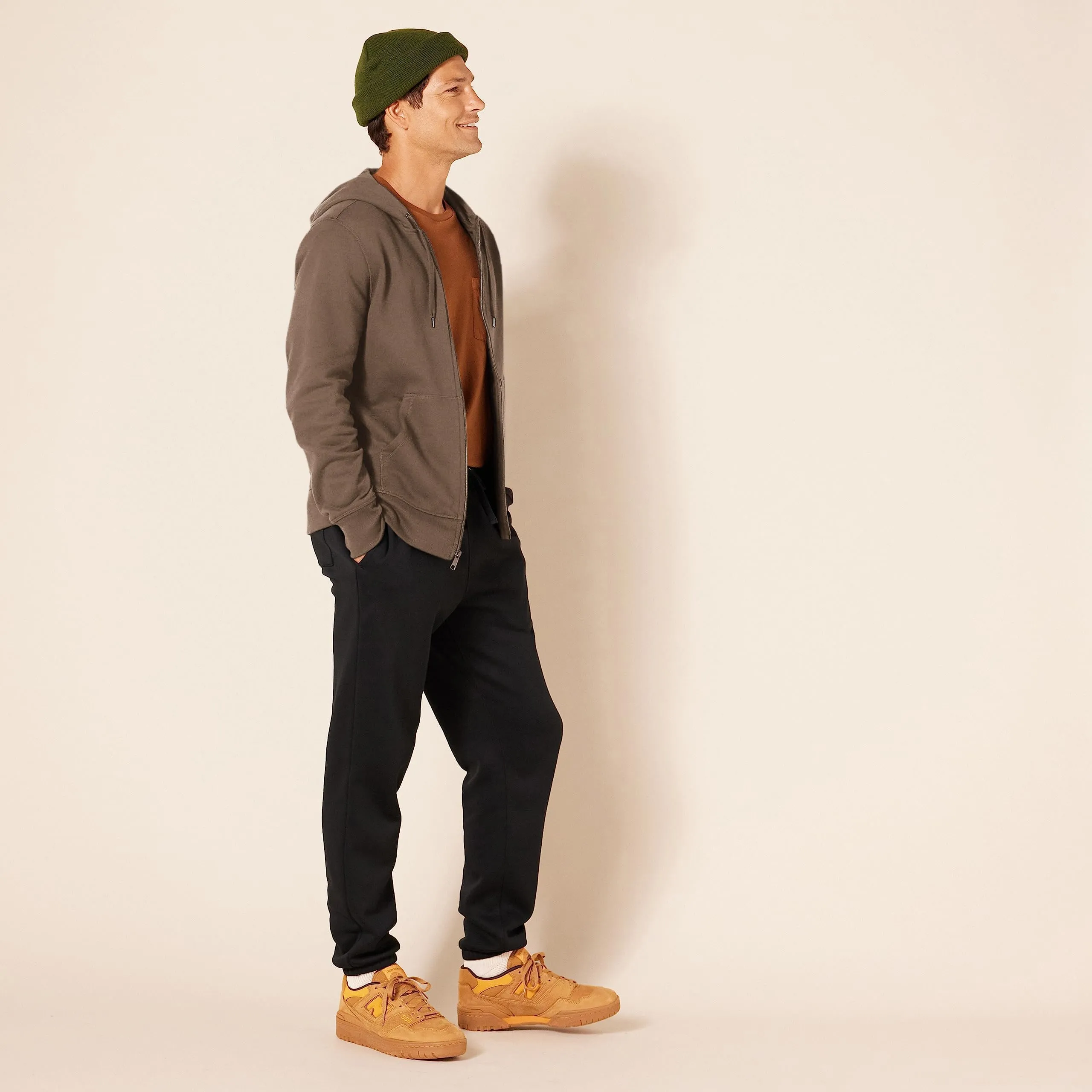 Amazon Essentials Felpa con Cappuccio in Pile con Zip Intera Uomo, Marrone Medio, XXL - immagine 5
