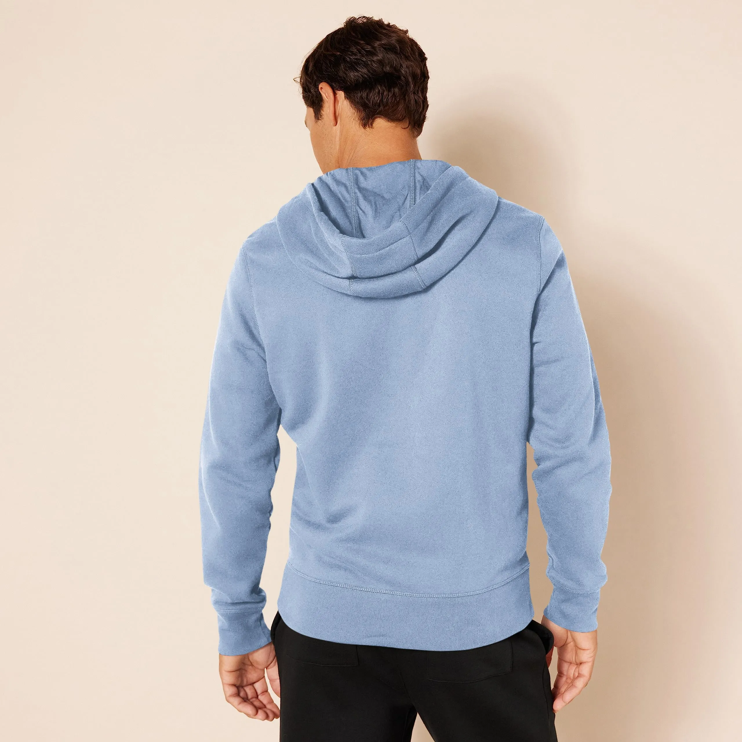 Amazon Essentials Felpa con Cappuccio in Pile con Zip Intera Uomo, Blu Ardesia, L - immagine 3