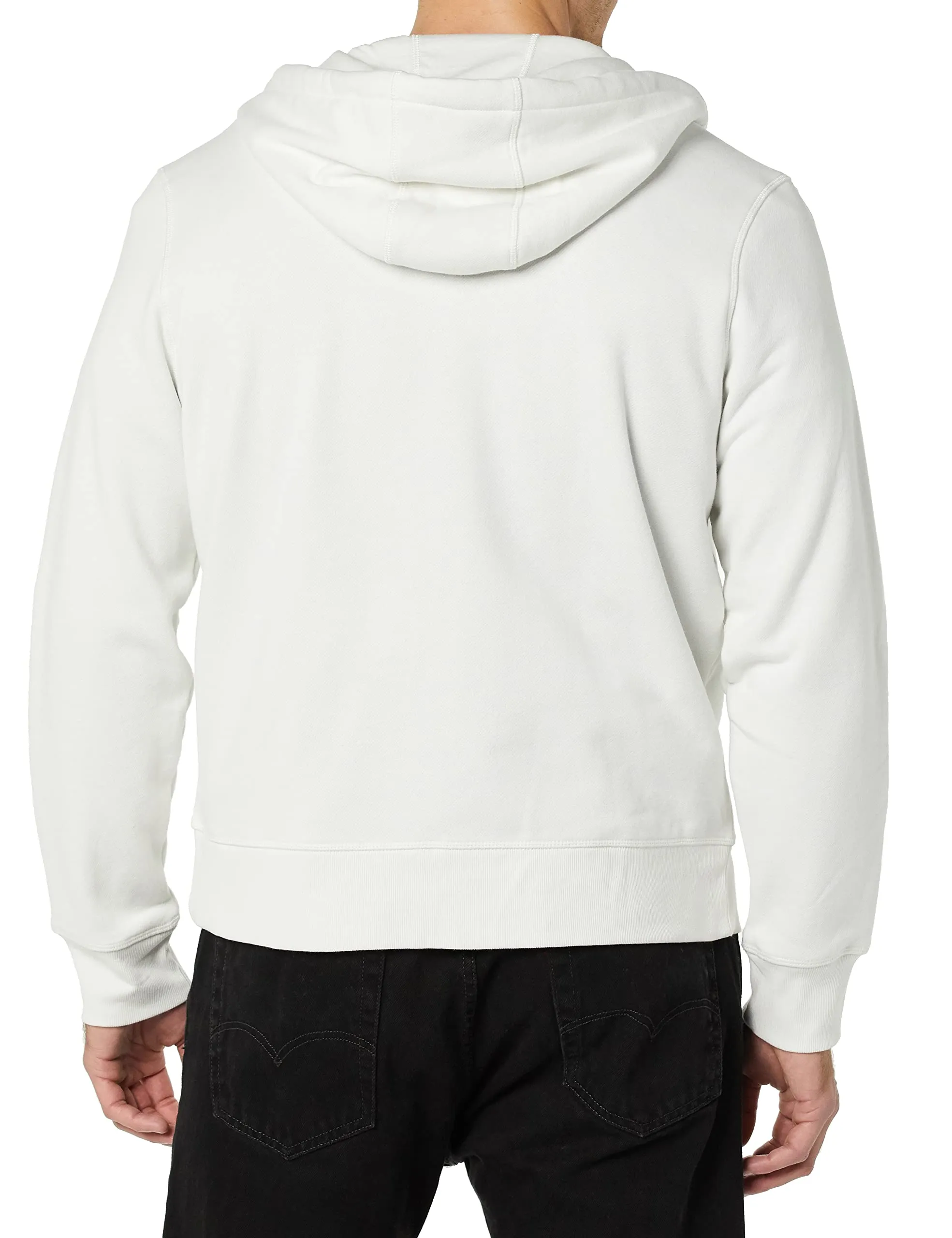 Amazon Essentials Felpa con Cappuccio in Pile con Zip Intera Uomo, Bianco, XL - immagine 5