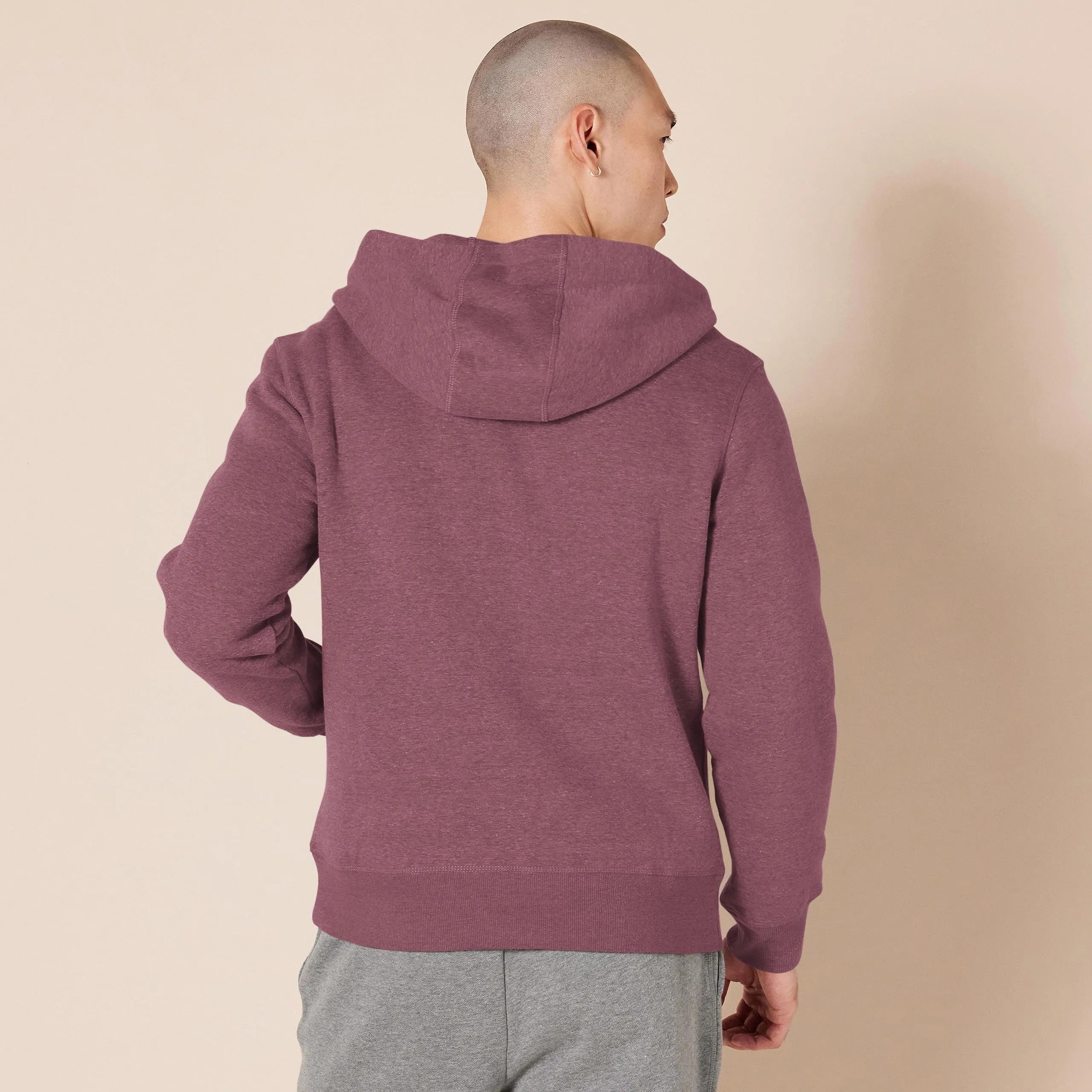 Amazon Essentials Felpa con Cappuccio in Pile con Zip Intera Uomo, Porpora, XXL - immagine 3