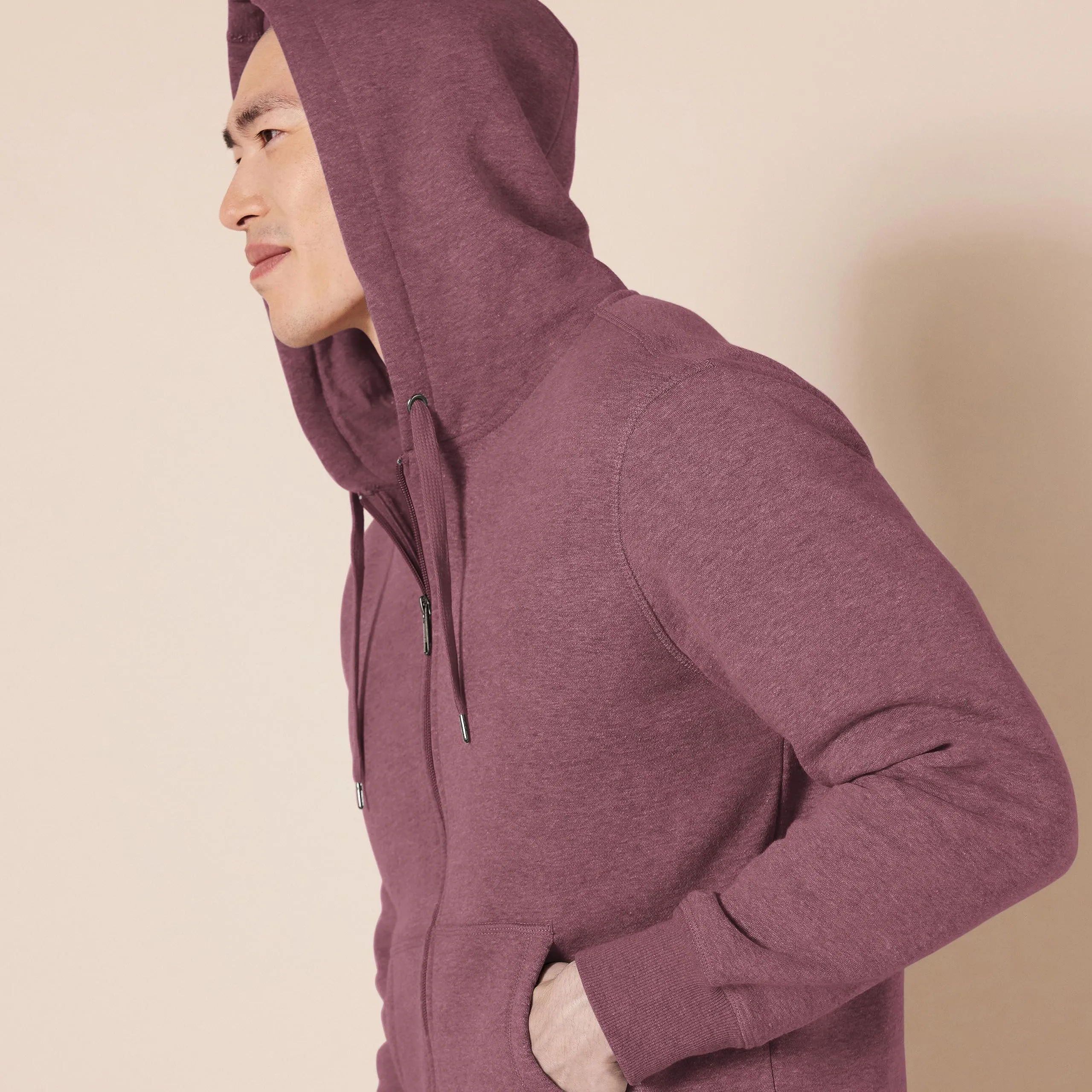 Amazon Essentials Felpa con Cappuccio in Pile con Zip Intera Uomo, Porpora, S - immagine 4