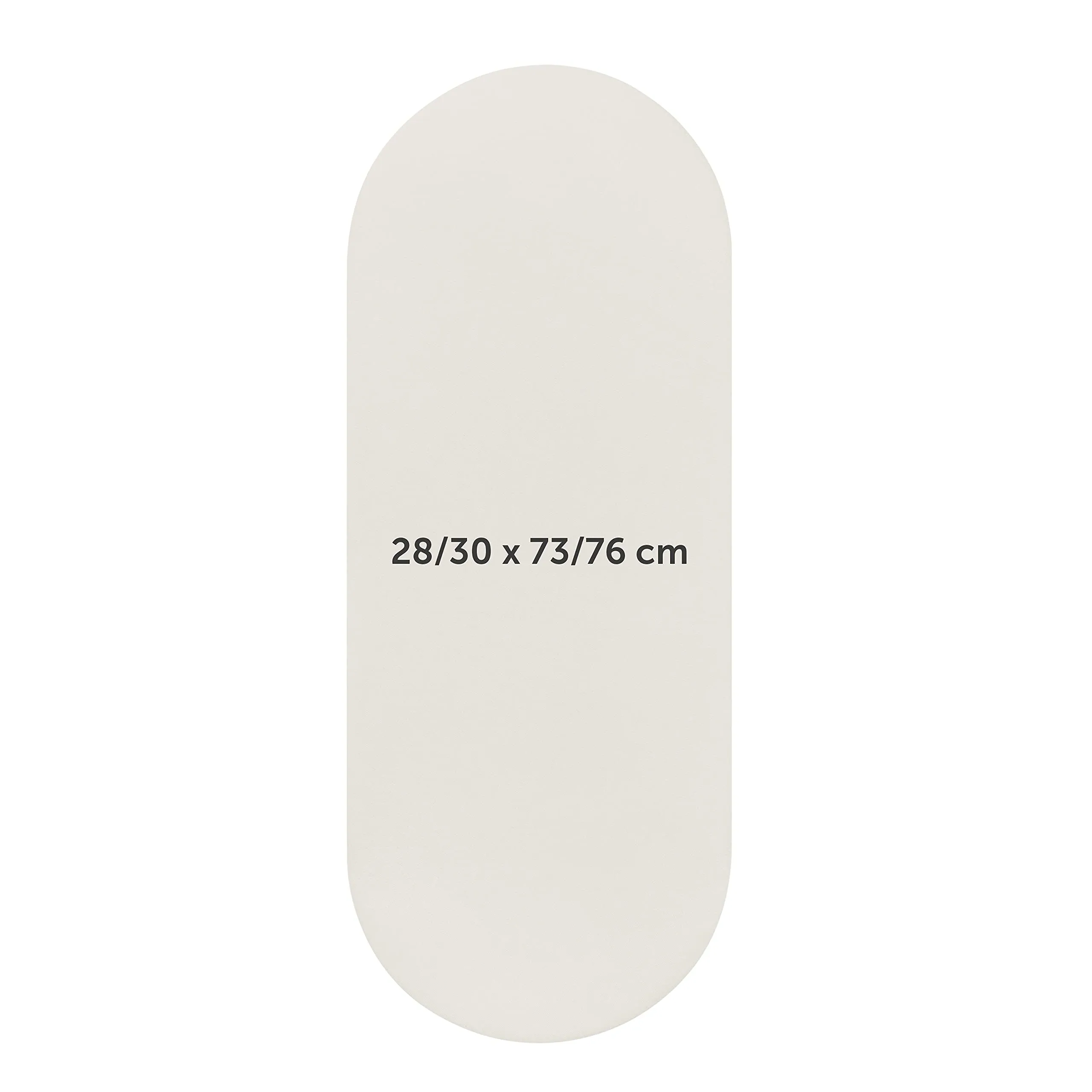 Laleni Lenzuola e Coprimaterasso per Culla e Lettino in Cotone 135gsm, Avorio, 28x73cm - 30x76cm - immagine 2