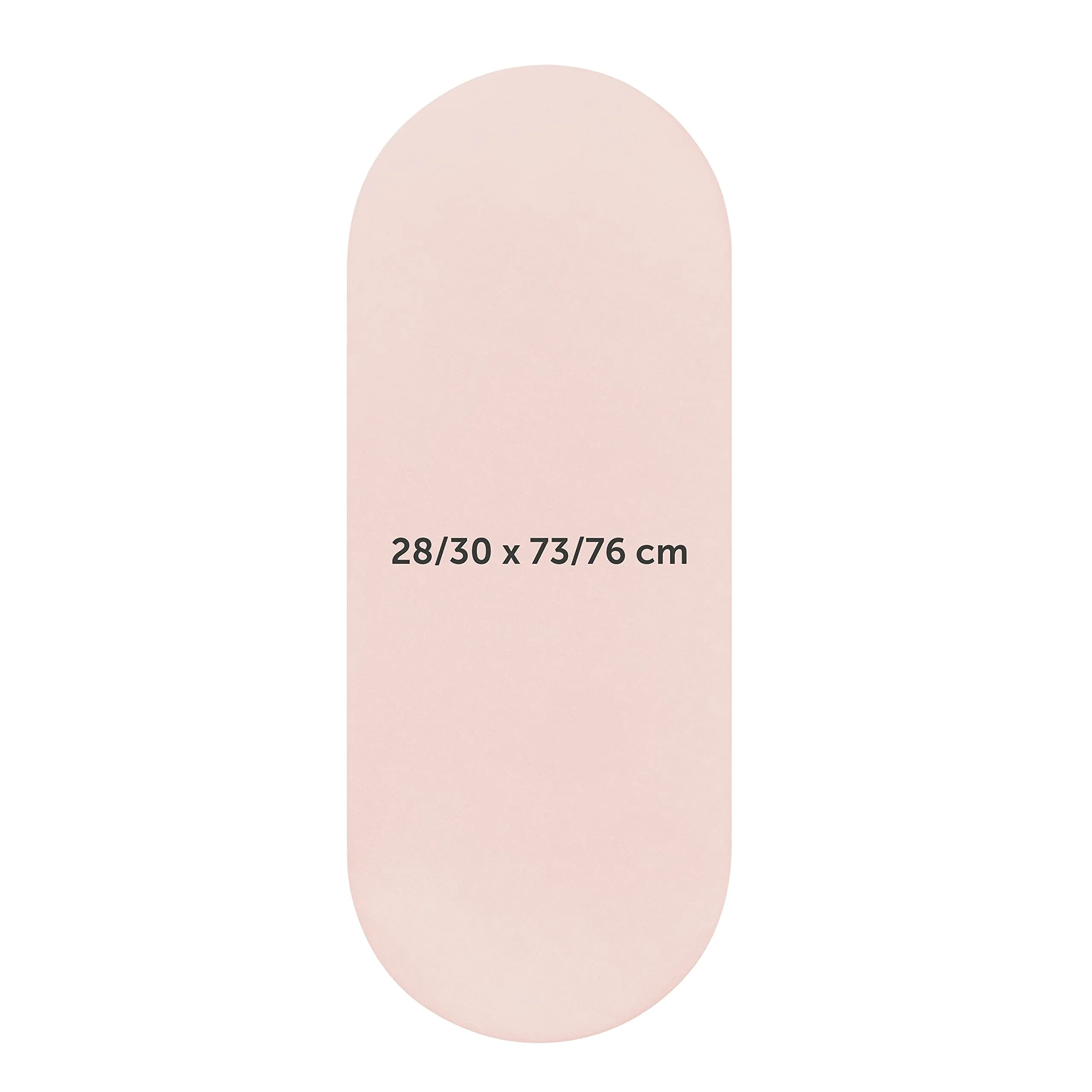 Laleni Lenzuola e Coprimaterasso per Culla e Lettino in Cotone 135gsm, Rosa, 28x73cm - 30x76cm - immagine 2