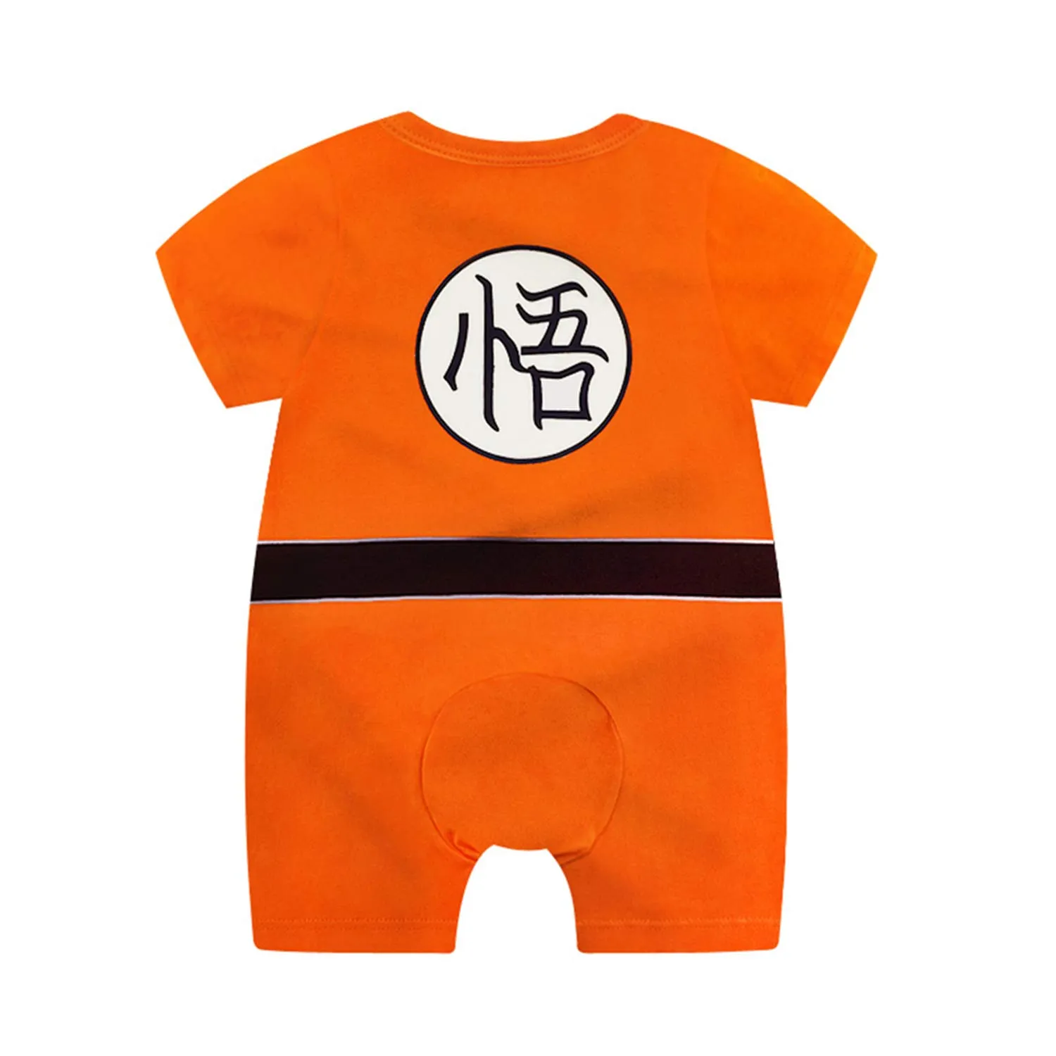 Sxkayxr Tutina per Neonati Ispirata a Goku, Unisex, Orange2, 80cm/9-12 Mesi - immagine 2