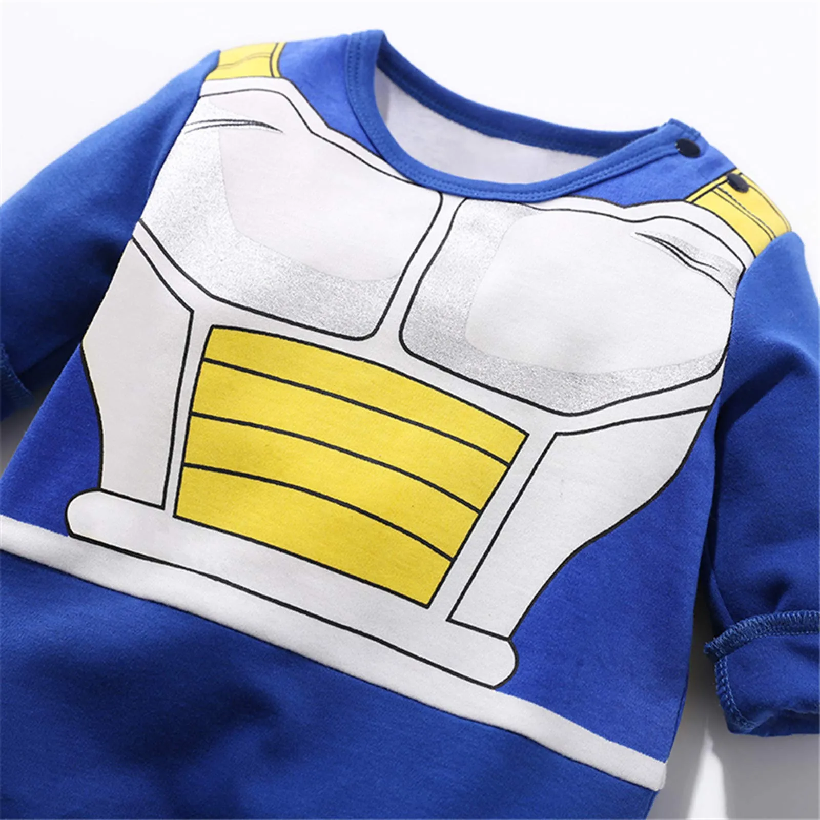 Sxkayxr Tutina per neonati ispirata a Goku, unisex, Blu 1, 90cm/12-24 Months - immagine 3