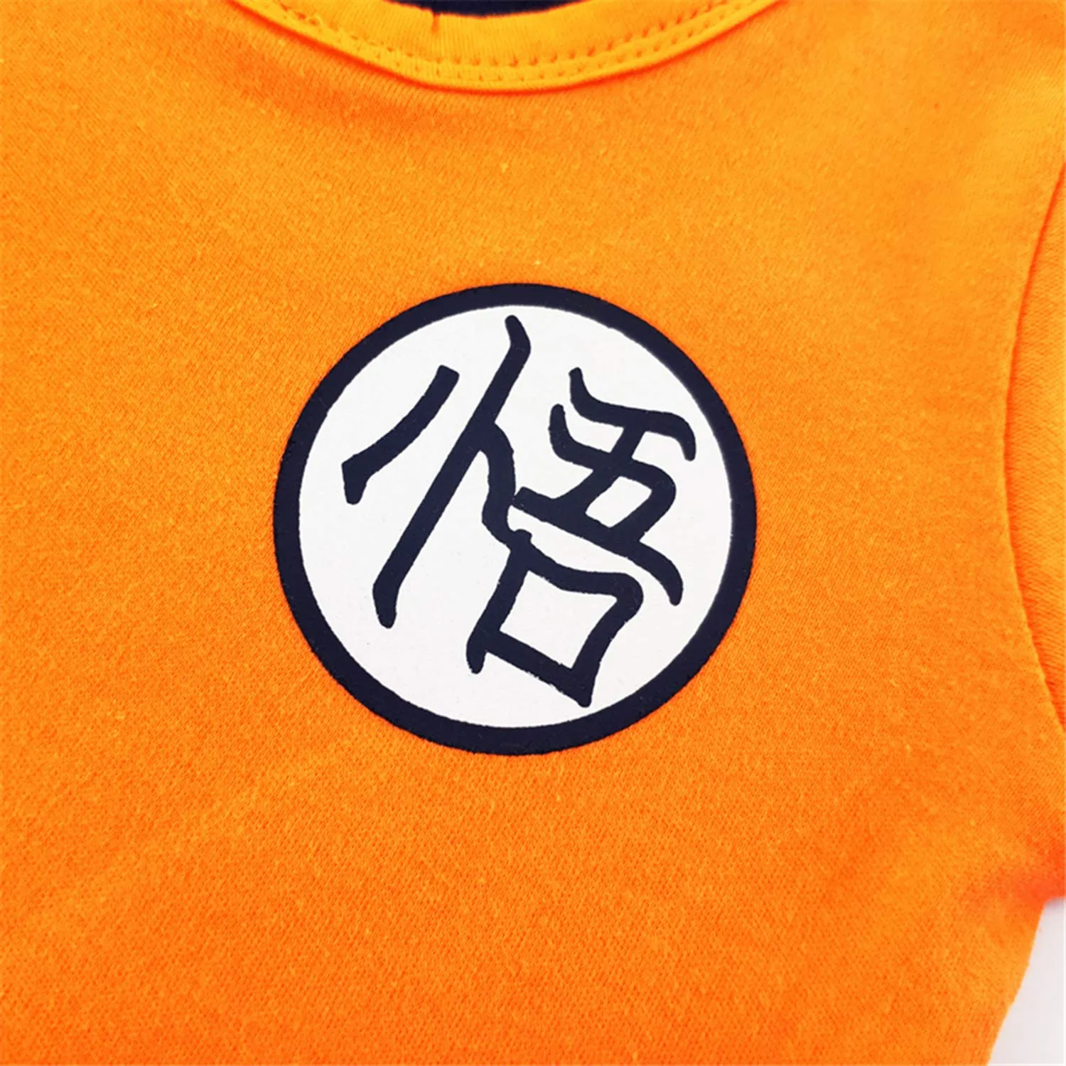 Sxkayxr Tutina per neonati ispirata a Goku unisex, Orange2, 66cm/3-6 Months - immagine 5