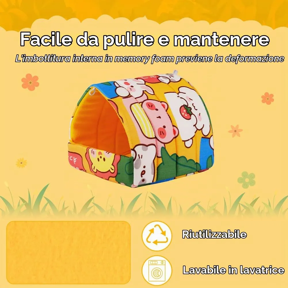 HOTUT Letto per porcellini d'India, 2 pezzi, Cuccia per criceti, Conigli, Cincillà e piccoli animali domestici - immagine 3