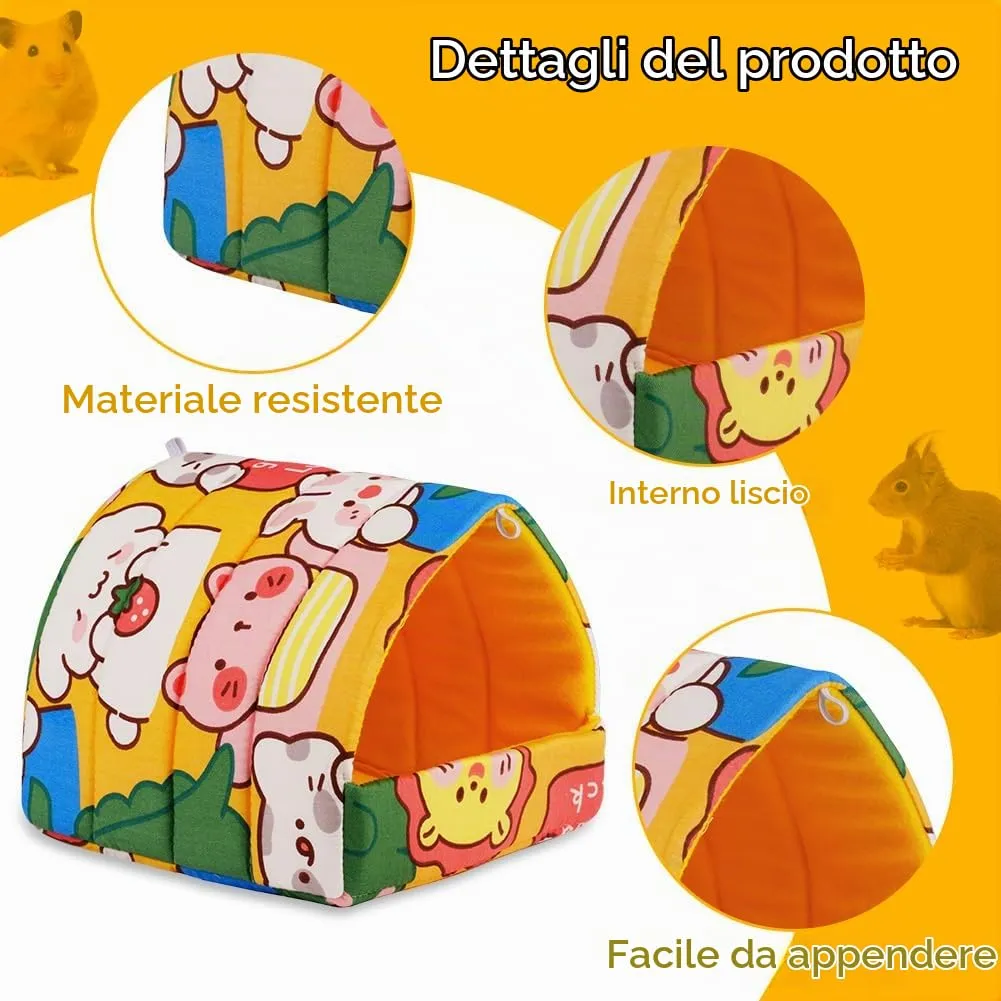 HOTUT Letto per porcellini d'India, 2 pezzi, Cuccia per criceti, Conigli, Cincillà e piccoli animali domestici - immagine 4