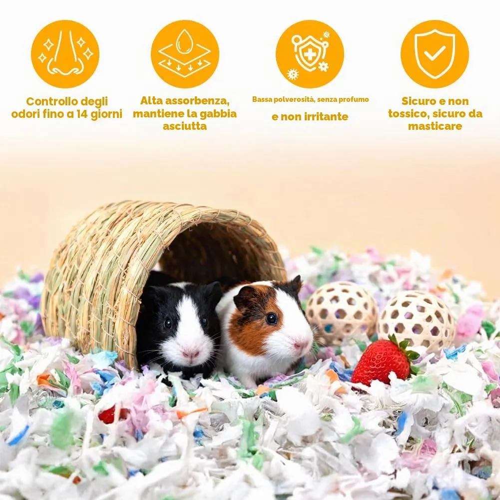flintronic Lettiera per Piccoli Animali, 15L, 440g, per Criceto, Coniglio Nano, Gerbilli e Roditori - immagine 6