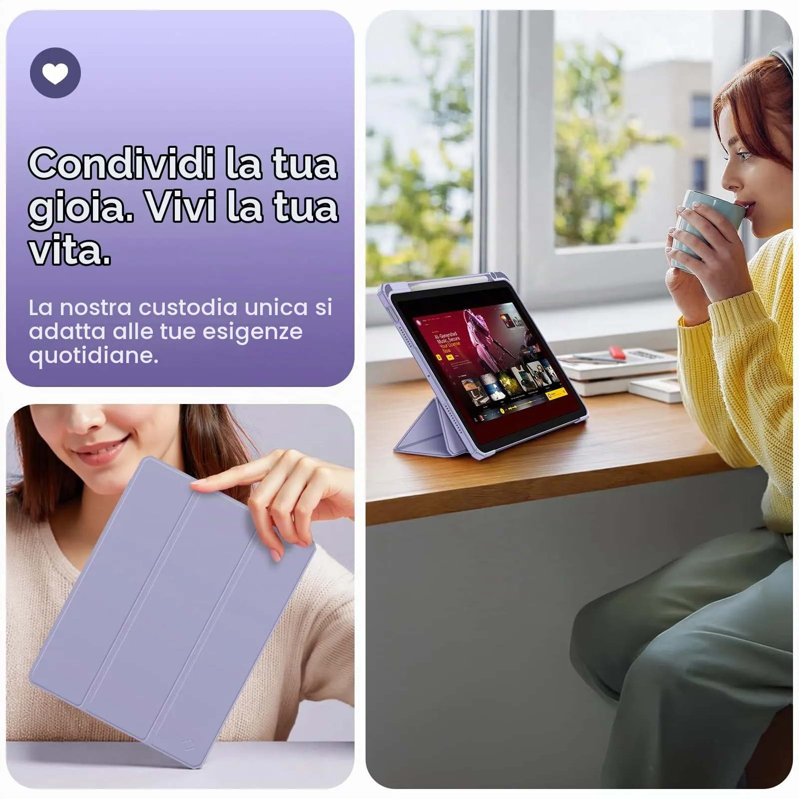 FINTIE Cover for iPad Air 11" (M4/M3/M2 2024-2026) and iPad Air 5th & 4th Gen 10.9" - immagine 4