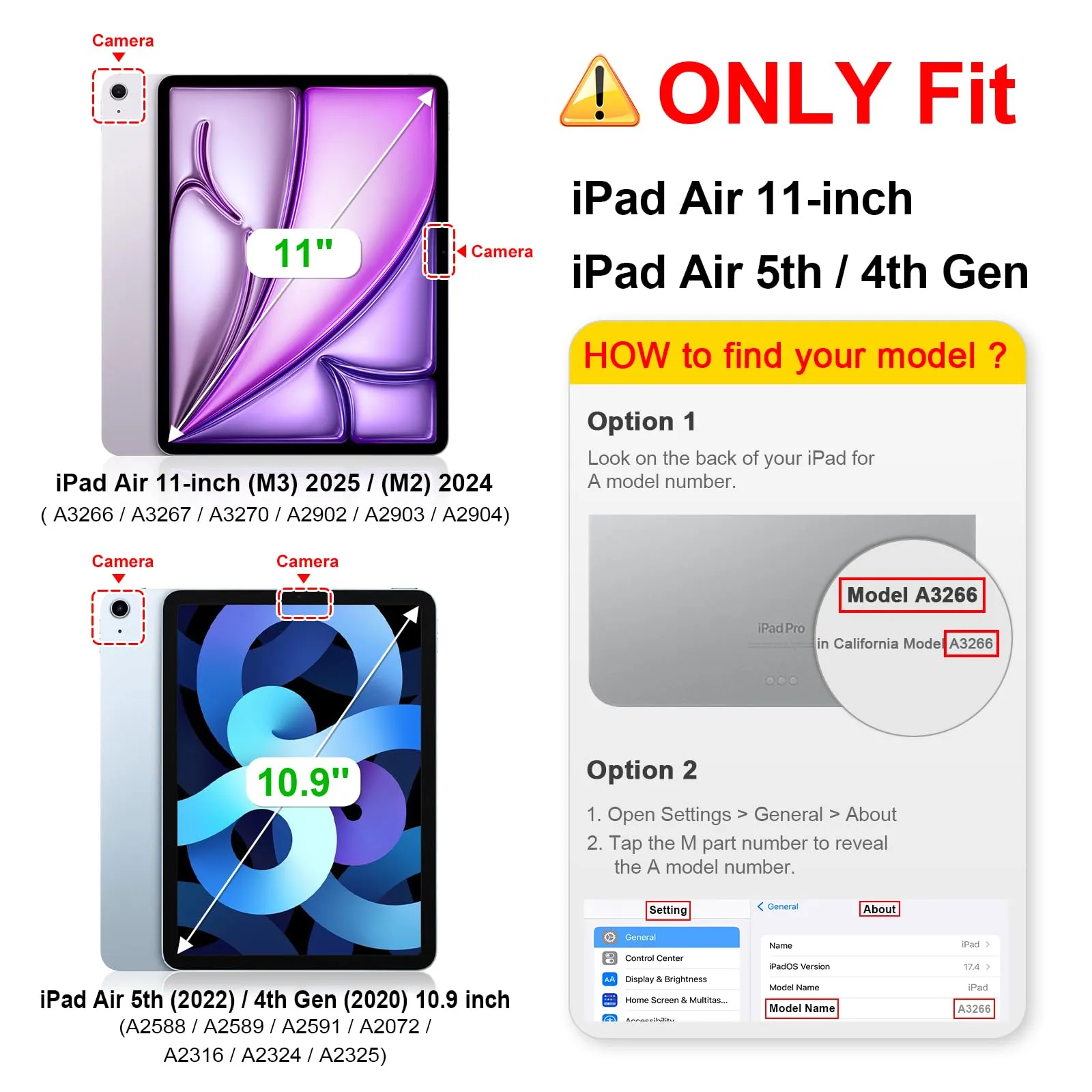 FINTIE Cover for iPad Air 11" (M4/M3/M2 2024-2026) and iPad Air 5th & 4th Gen 10.9" - immagine 2