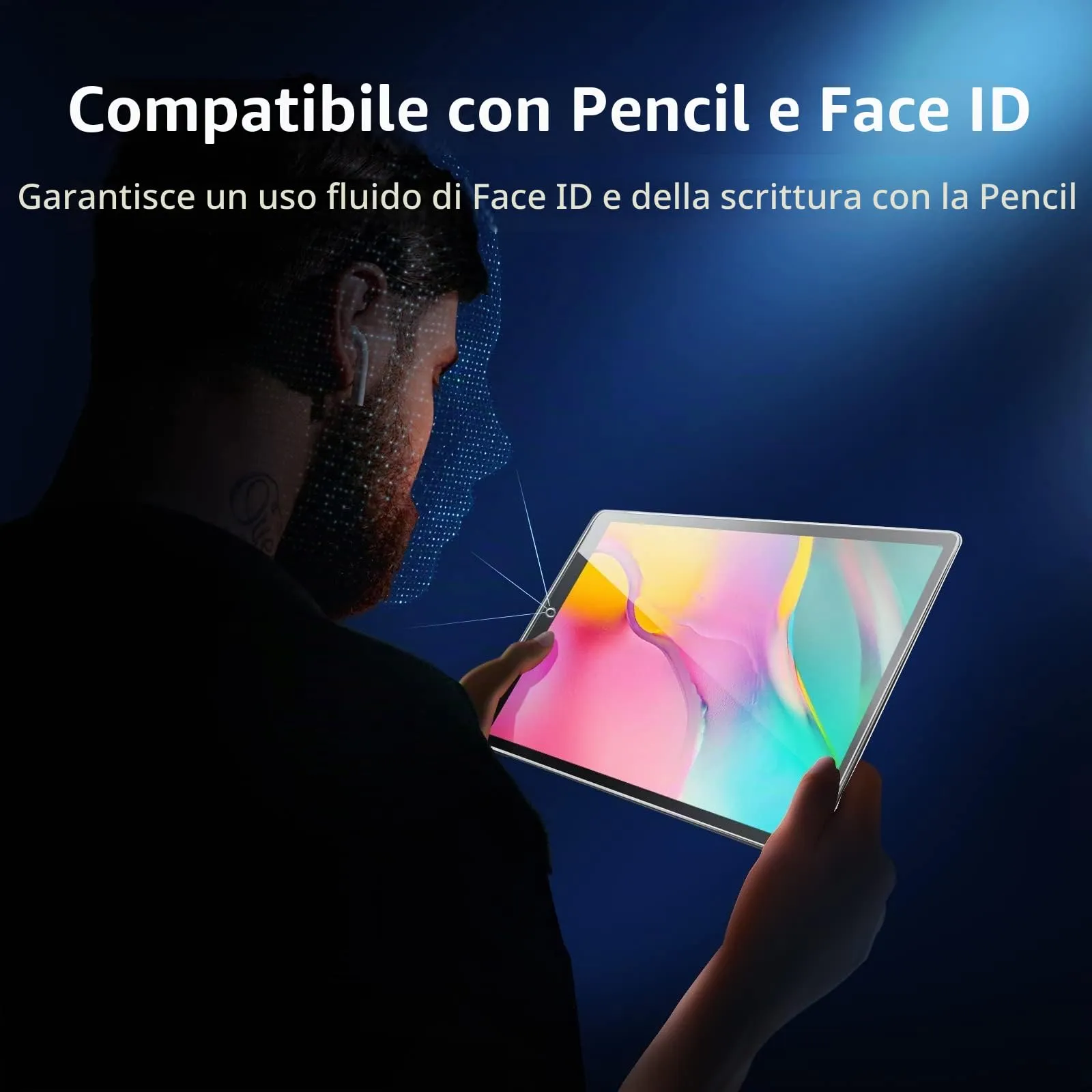 NEW'C Pellicola in Vetro Temperato per Samsung Galaxy Tab A 2019 SM-T510/T515 10.1 pollici - immagine 3
