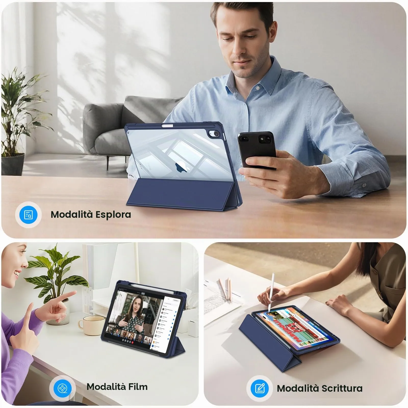 FINTIE Cover for iPad Air 11" (M4/M3/M2 2024-2026) and iPad Air 5th & 4th Gen 10.9" - immagine 3
