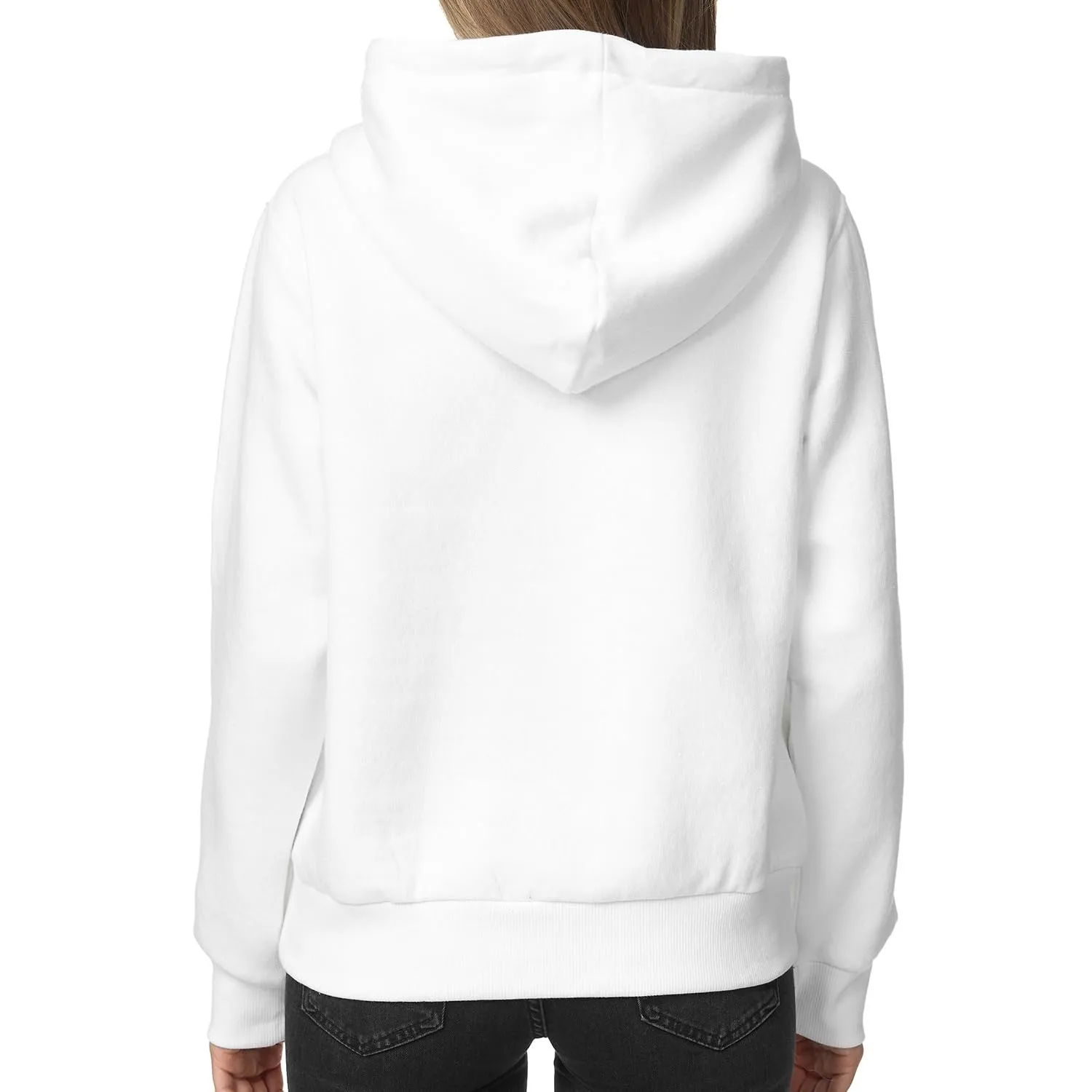 Smith & Solo Hoodie Donna Felpa con Cappuccio Cotone, XXL, Bianco - immagine 4