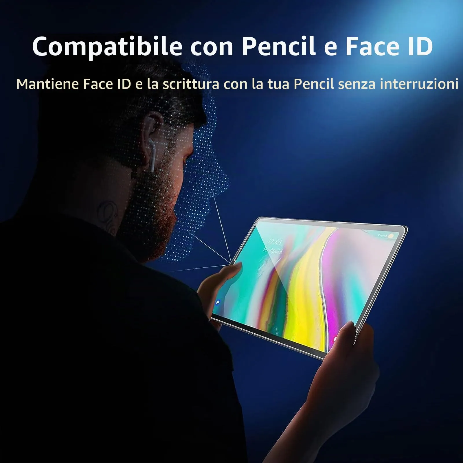 NEW'C Pellicola in Vetro Temperato per Samsung Galaxy Tab S6/S5e 10,5 pollici - immagine 4