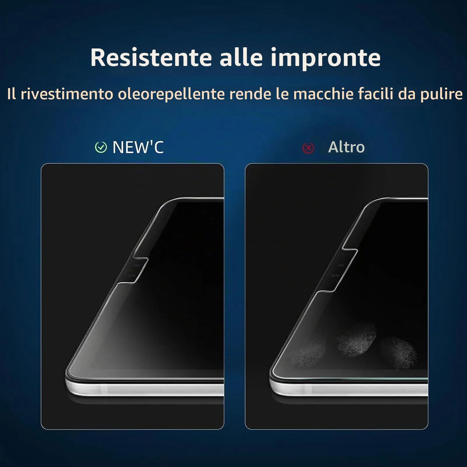 NEW'C Pellicola in Vetro Temperato per Samsung Galaxy Tab S6/S5e 10,5 pollici - immagine 5