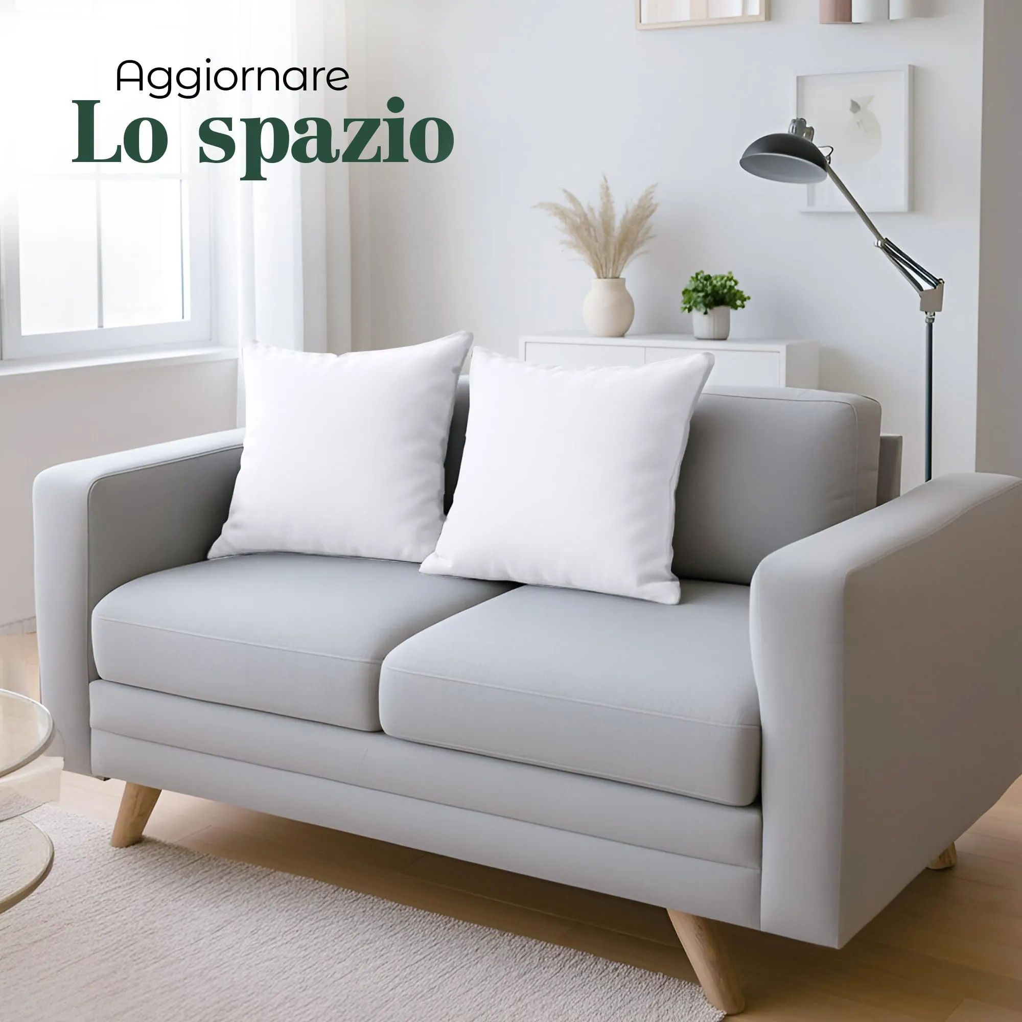 Utopia Bedding Set di 4 Copricuscino, 65 x 65 cm, Bianco - immagine 4