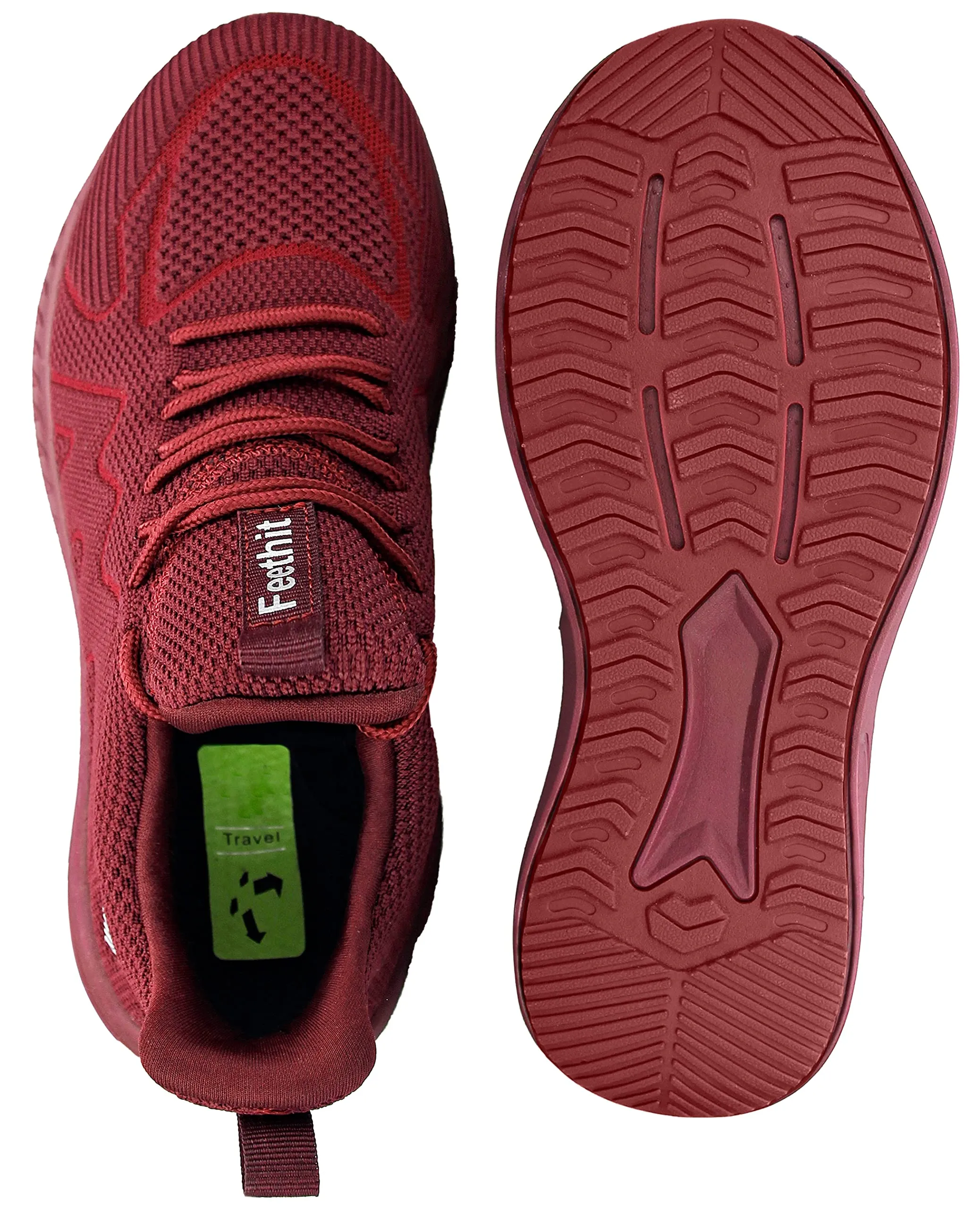 Feethit Scarpe Running Uomo Rosso 44 - immagine 6