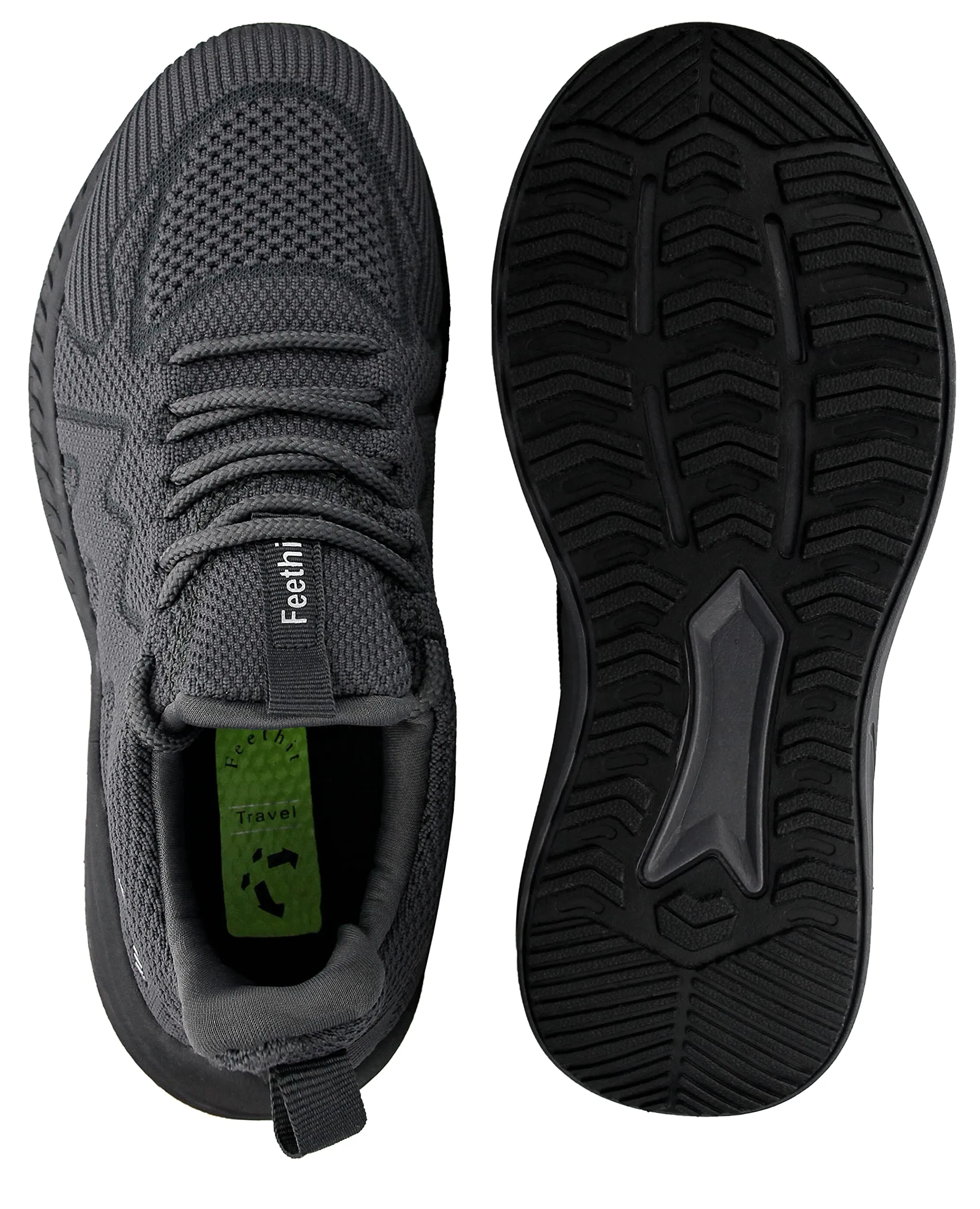 Feethit Scarpe Running Uomo Grigio Scuro 46 - immagine 7