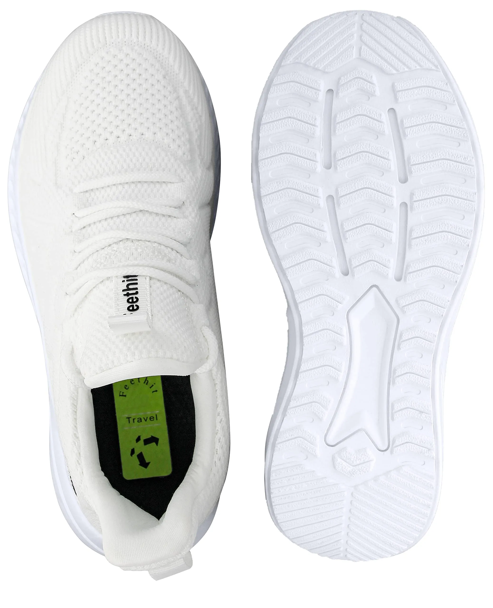 Feethit Sneakers Uomo Running Sportive Bianco 40 - immagine 7