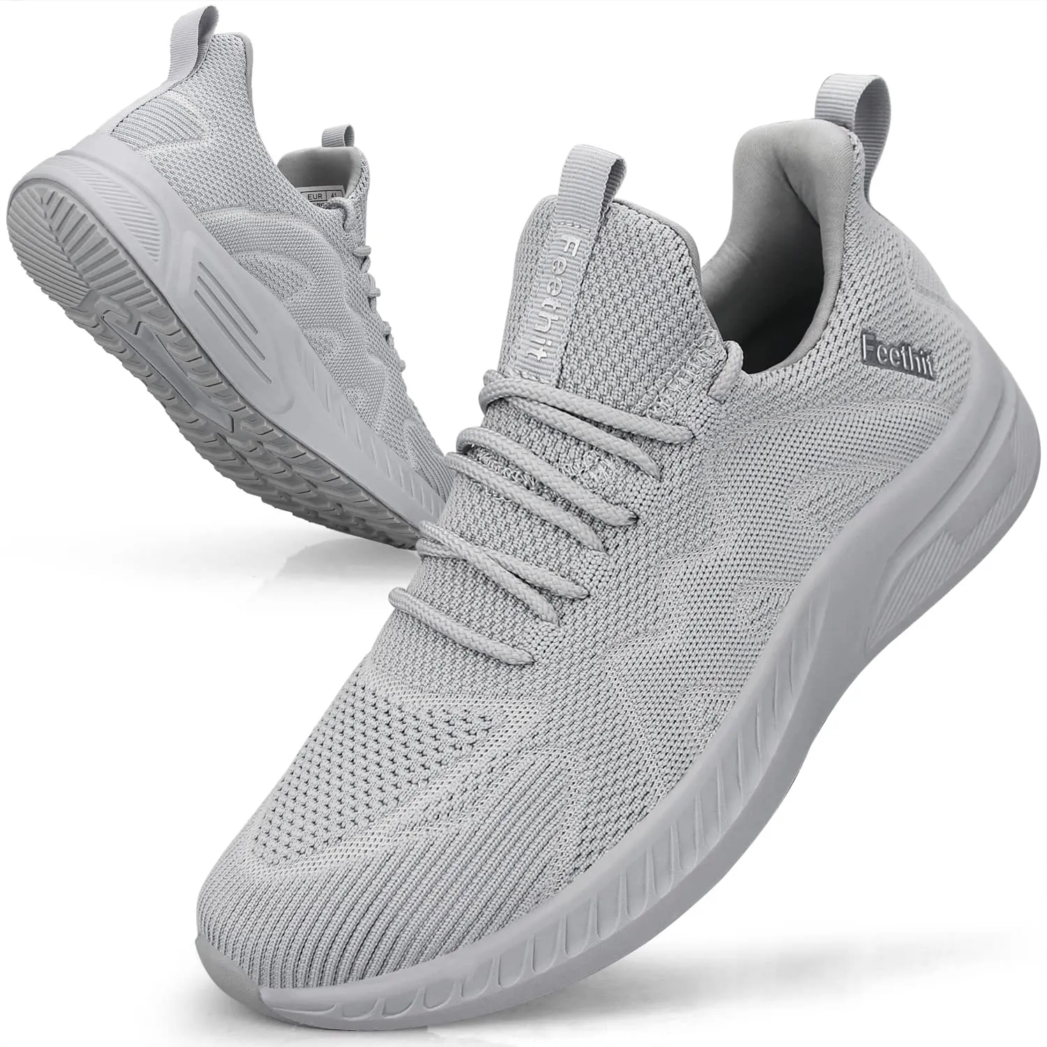Feethit Scarpe Uomo Running Sportive Grigio 43 - immagine 1