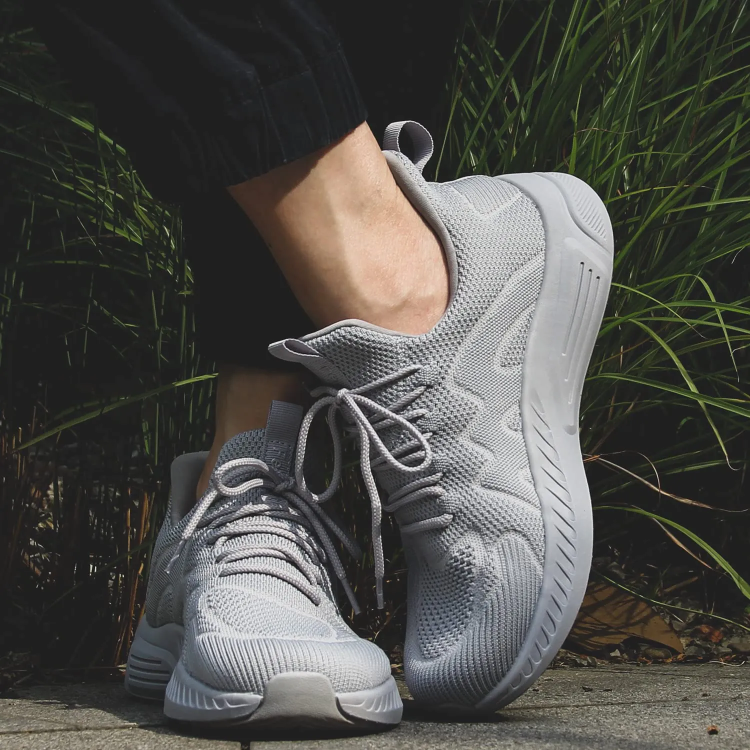 Feethit Scarpe Uomo Running Sportive Grigio 43 - immagine 2