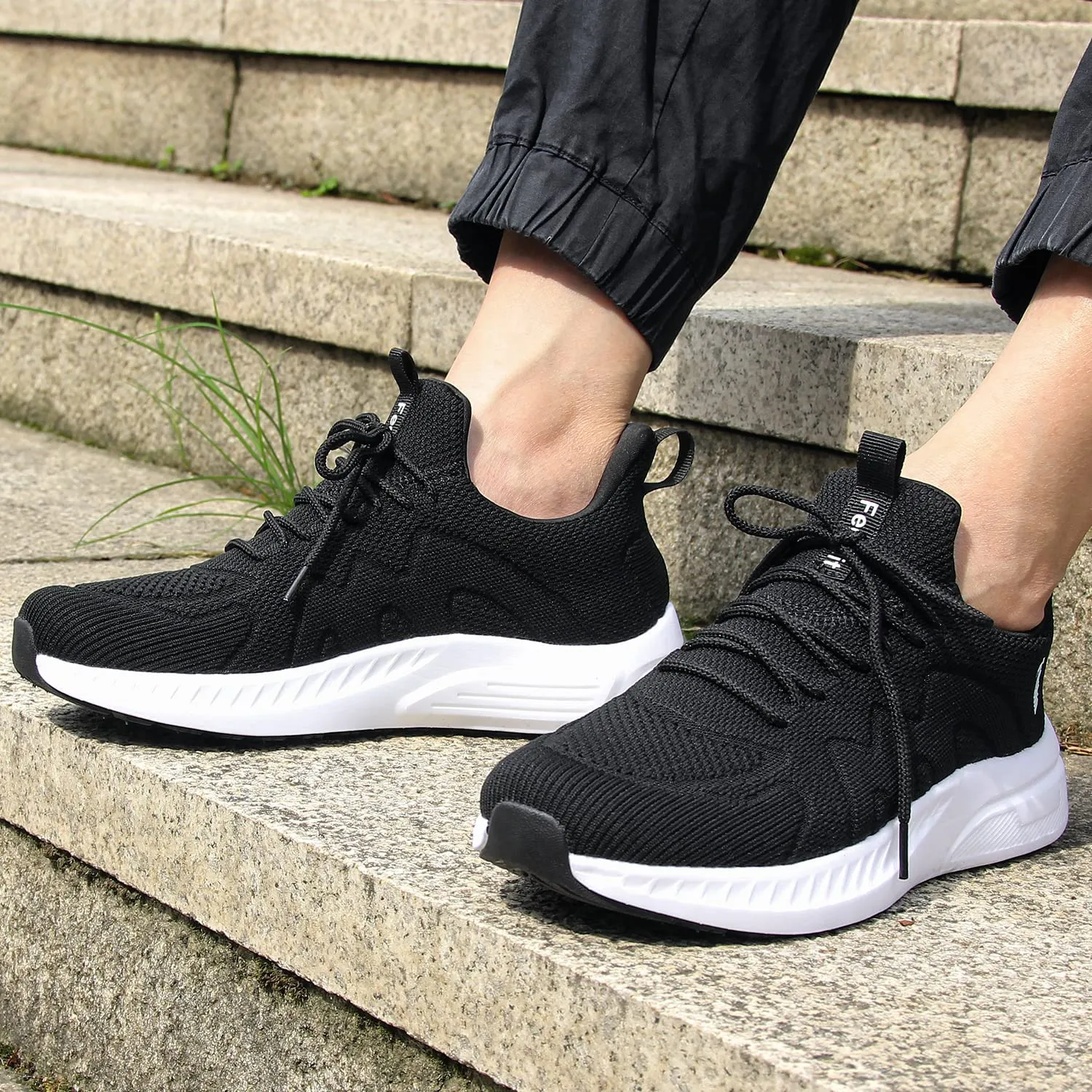 Feethit Scarpe Running Uomo Nero Bianco 40 - immagine 2