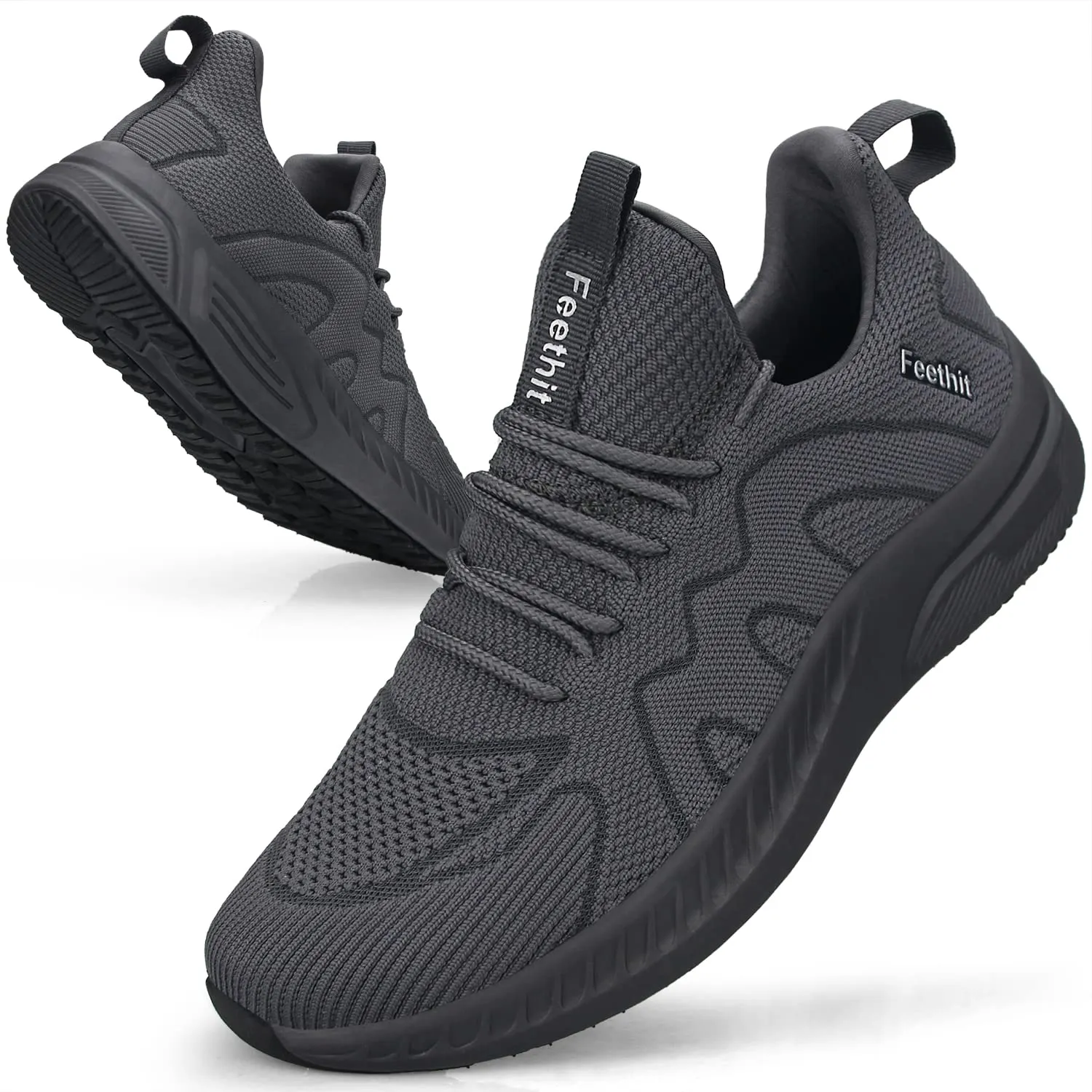 Feethit Scarpe Running Uomo Grigio Scuro 40 - immagine 1