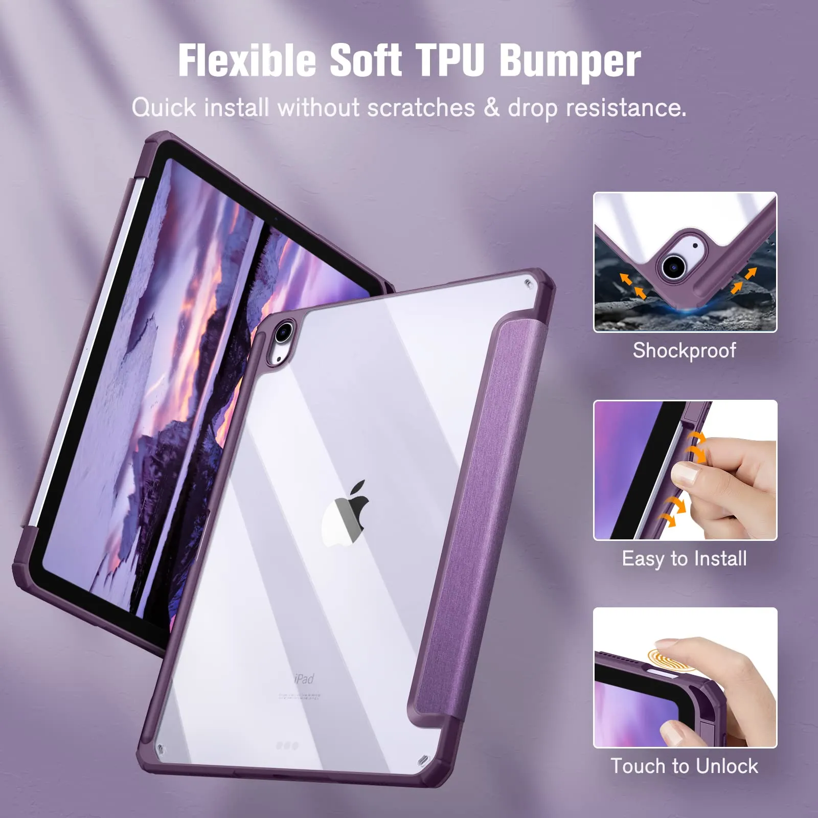 FINTIE Cover per iPad Air 11" (M4/M3/M2 2024-2026) e iPad Air 10.9" (5ª e 4ª Gen) - immagine 3