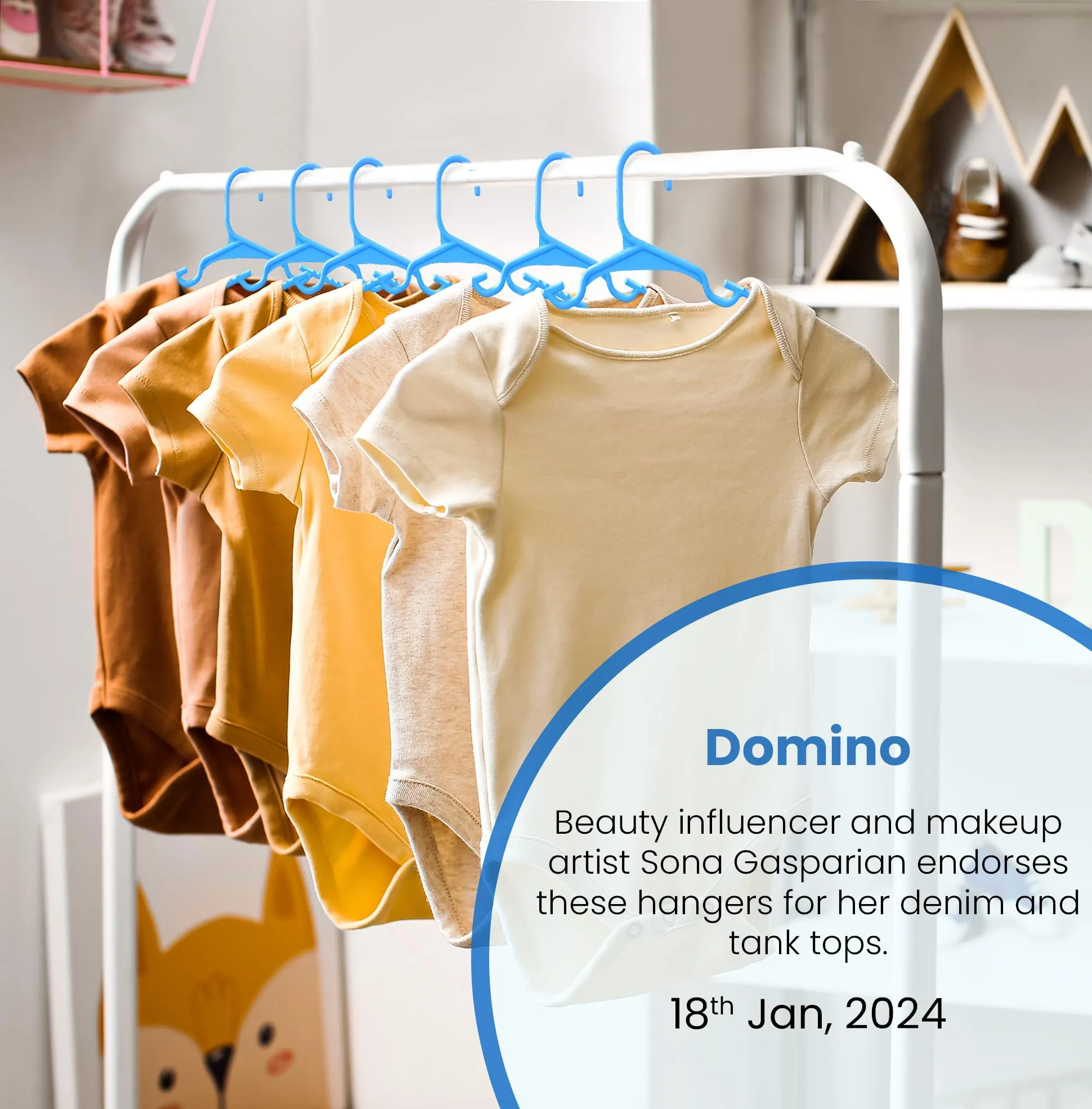 Utopia Home Grucce per Bambini e Neonati in Plastica, 20 Pezzi, 29,9 cm, Blu - immagine 5