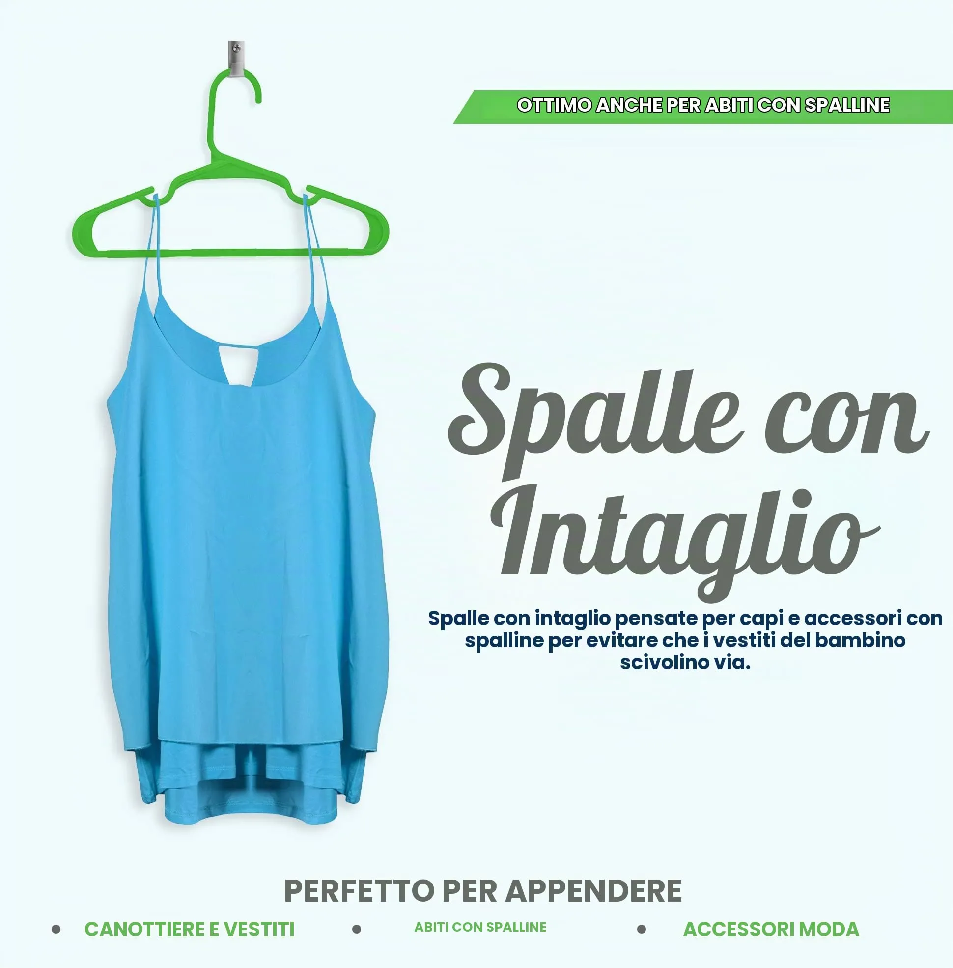 Utopia Home Grucce per bambini e neonati in plastica, 29,9 cm, confezione da 40, verde - immagine 6