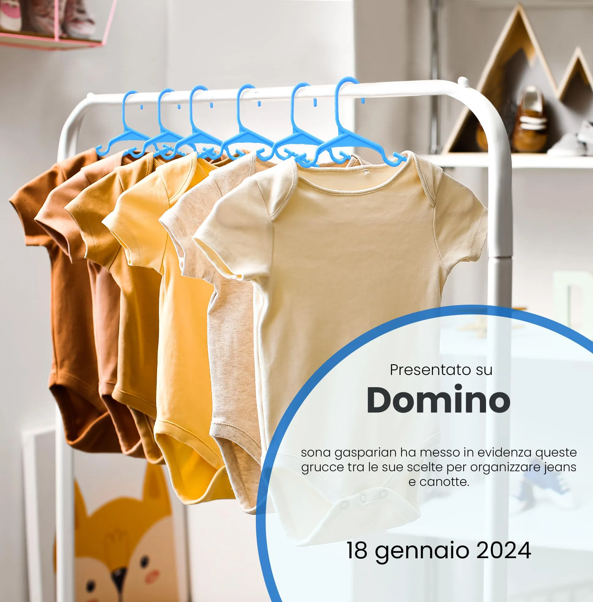 Utopia Home Grucce per bambini sottili salvaspazio, Blu, confezione da 40 - immagine 6