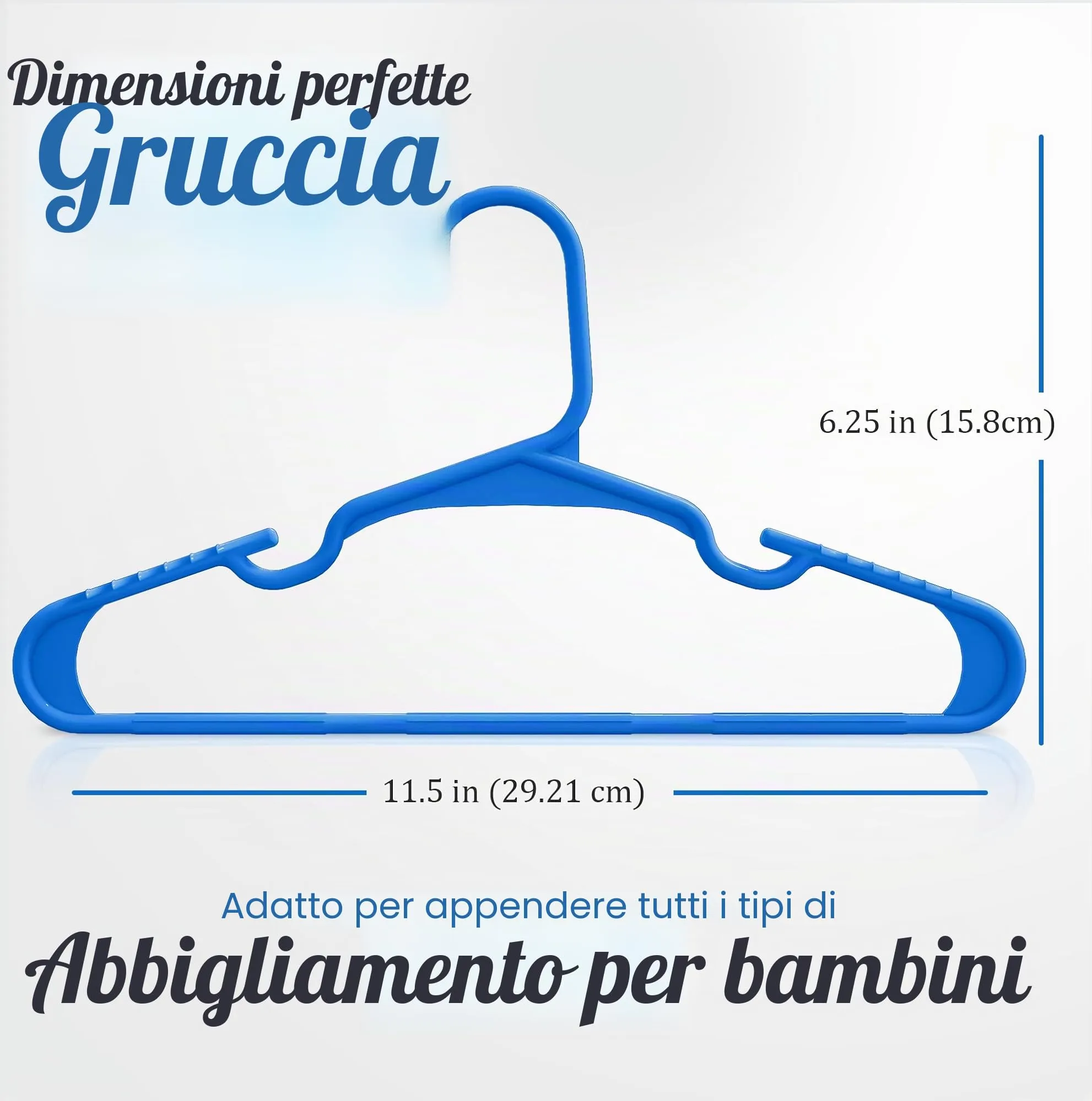 Utopia Home Grucce in plastica per bambini, Blu, 60 pezzi - immagine 3