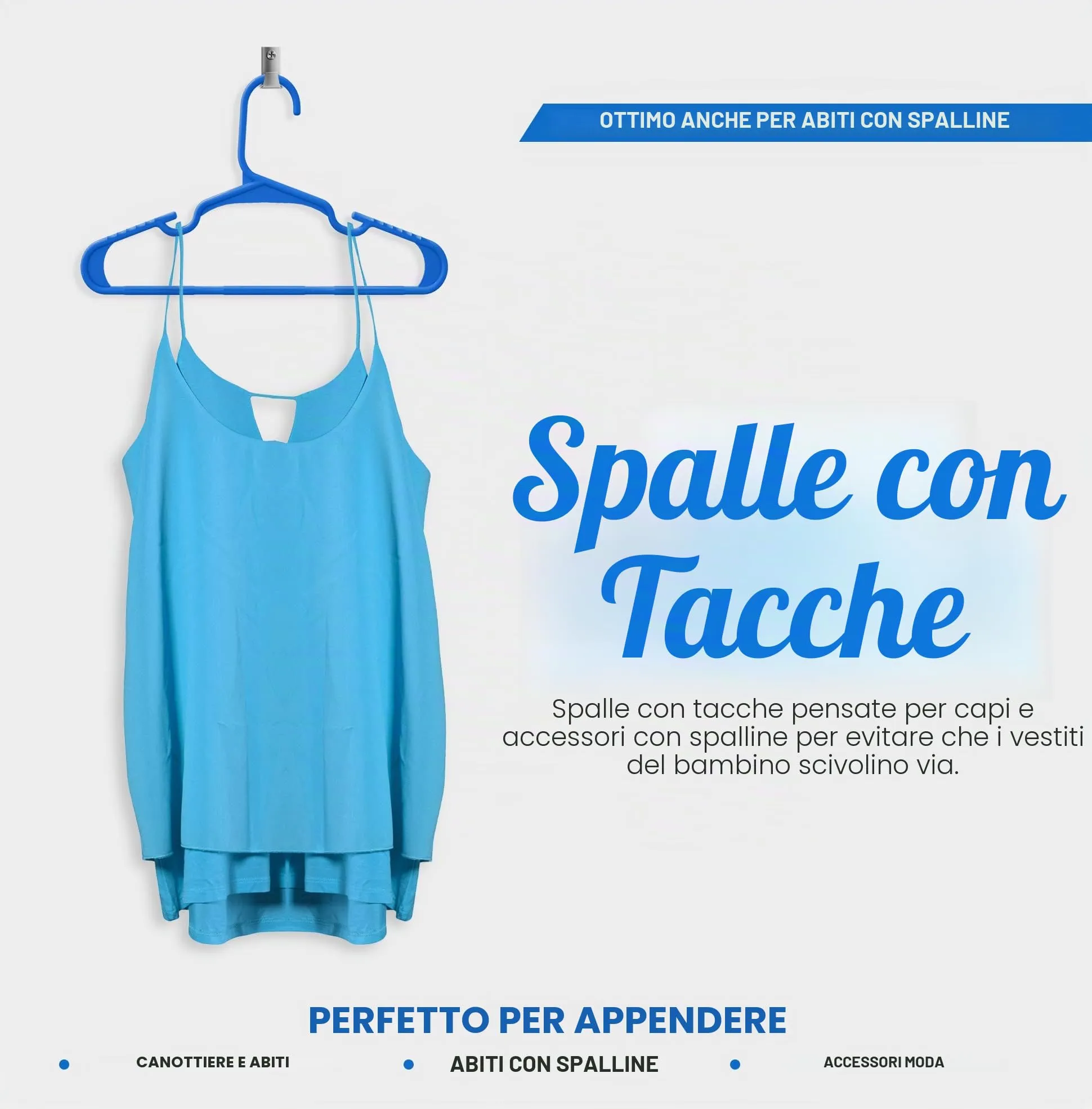 Utopia Home Grucce in plastica per bambini, Blu, 60 pezzi - immagine 6