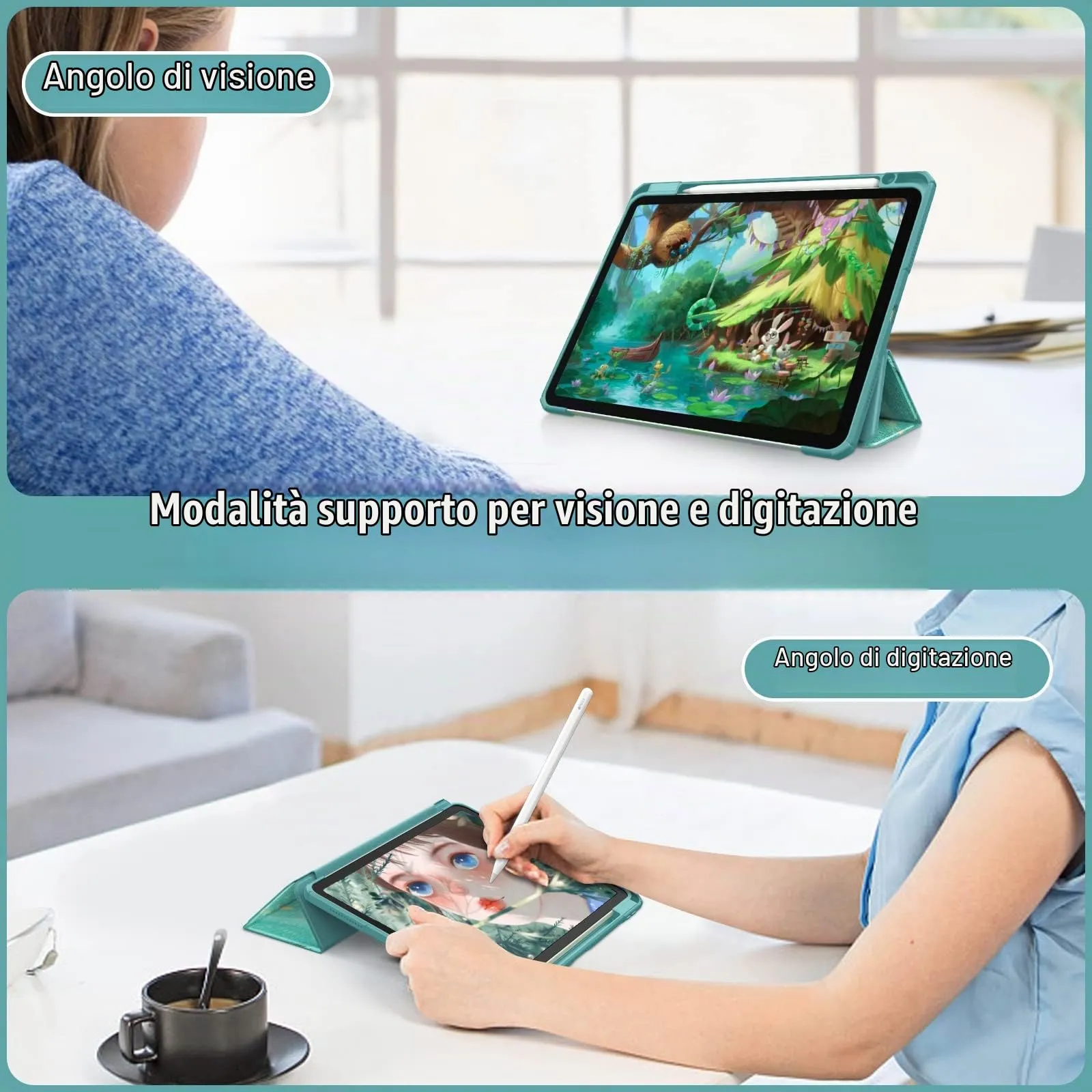 FINTIE Cover for iPad Air 11" (M4/M3/M2 2024-2026) and iPad Air 5th & 4th Gen 10.9" - immagine 4