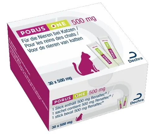 Porus ONE Alimento Complementare a Basso Contenuto Proteico per Gatti con Problemi Renali, 30 x 500 mg - immagine 4