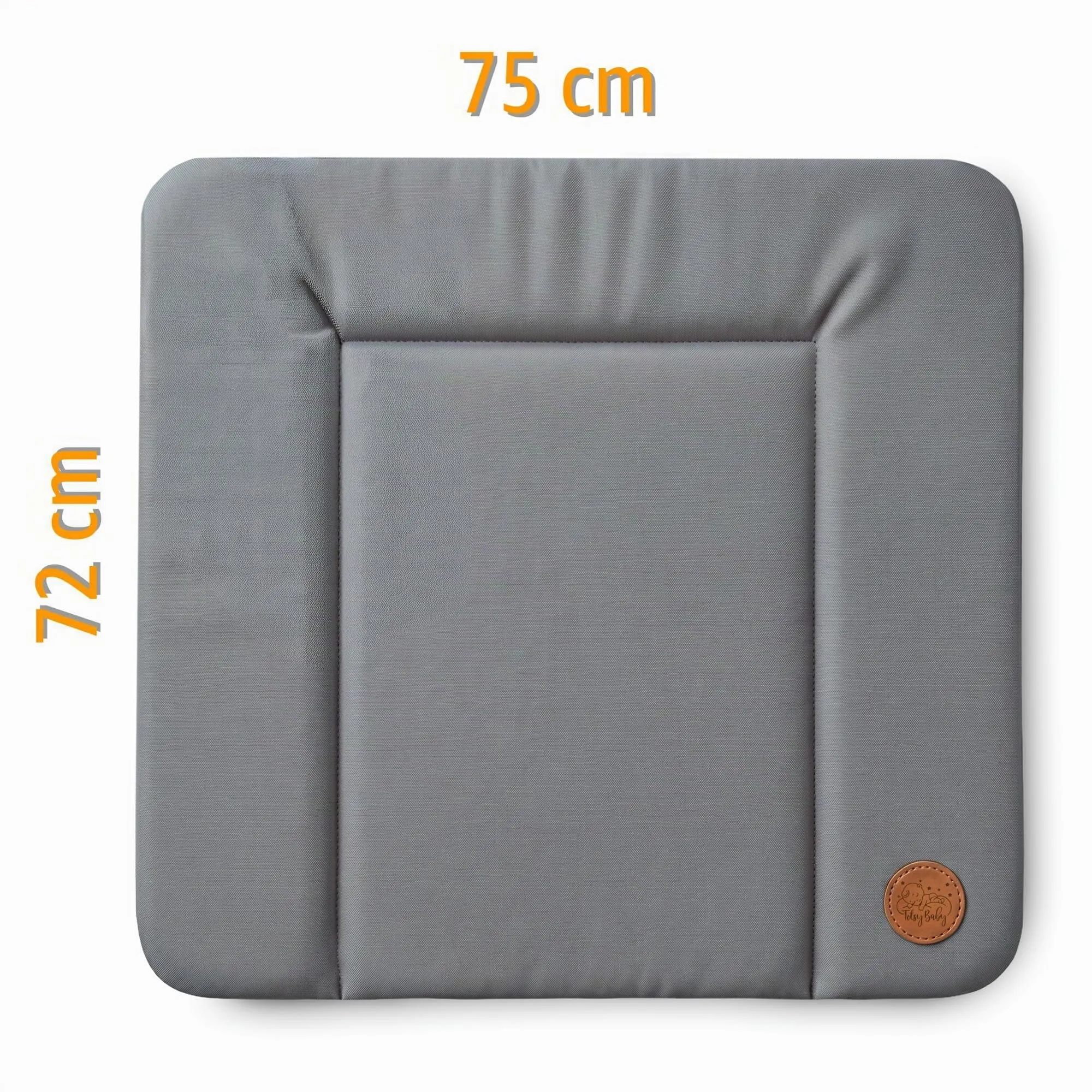 Totsy Baby Tappetino da Fasciatoio Impermeabile, 75 x 72 cm, Grigio - immagine 2
