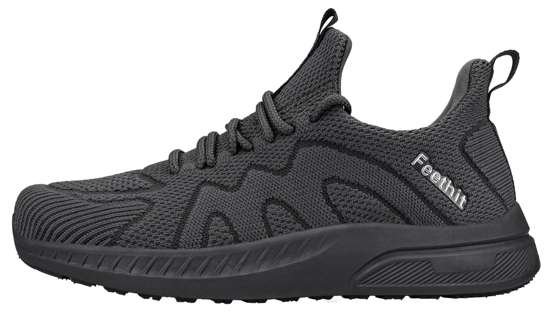 Feethit Scarpe Running Sportive Uomo Grigio Scuro 44 - immagine 4