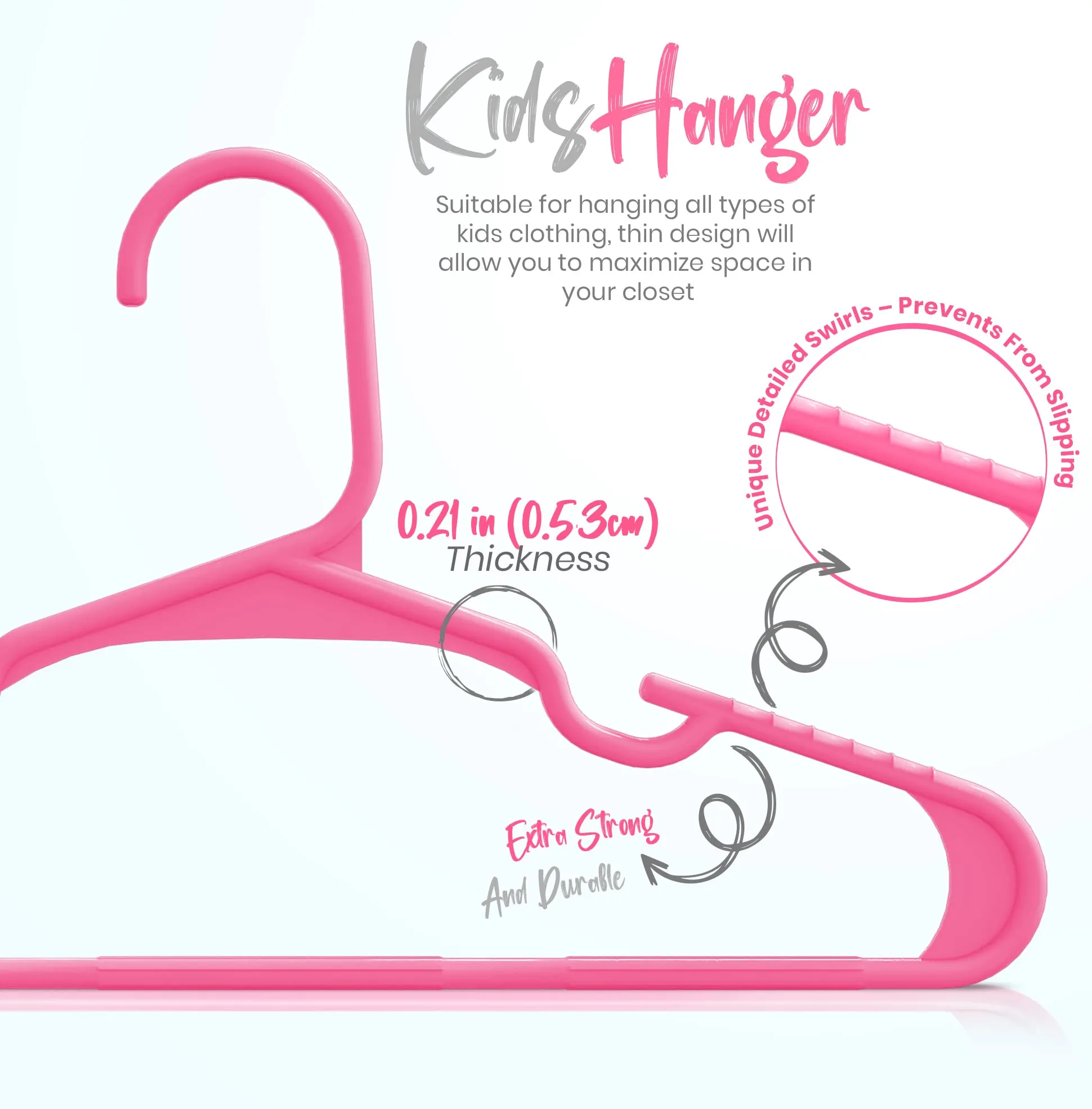Utopia Home Grucce per bambini in plastica, confezione da 60, rosa - immagine 2