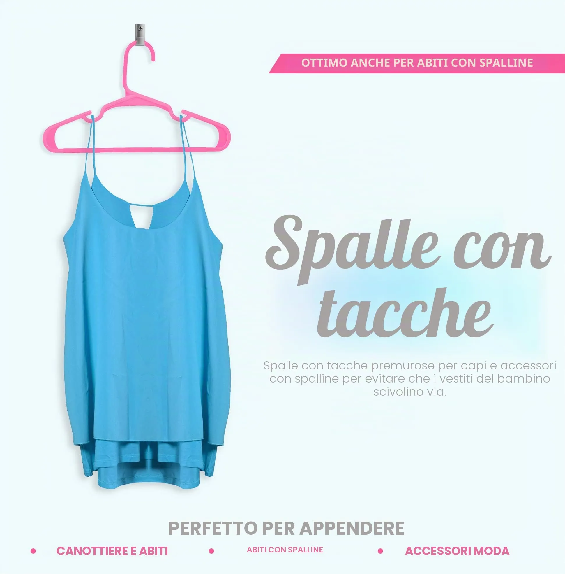 Utopia Home Grucce per bambini in plastica, confezione da 60, rosa - immagine 6
