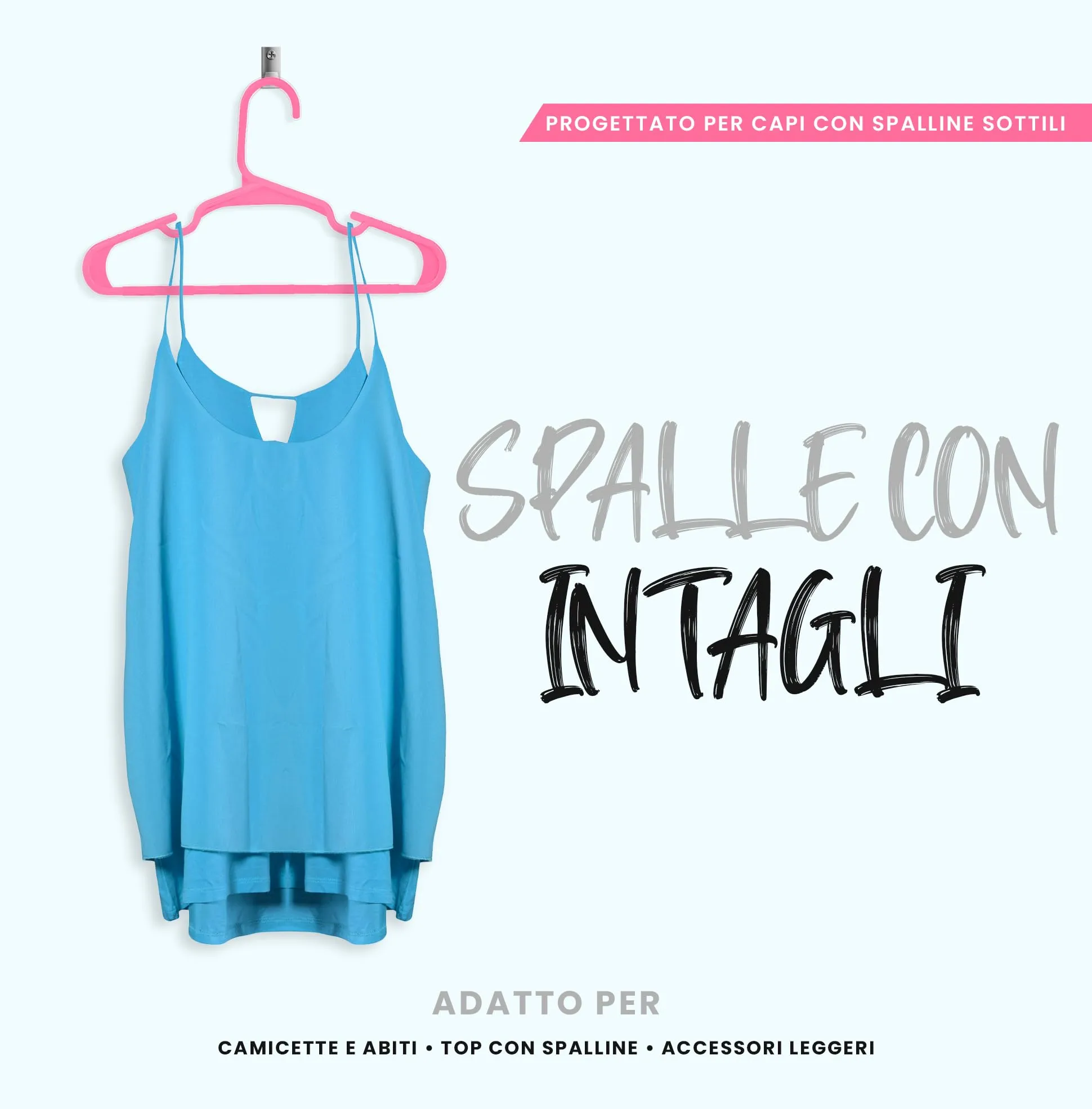 Utopia Home Grucce per bambini salvaspazio, confezione da 40, Rosa - immagine 6