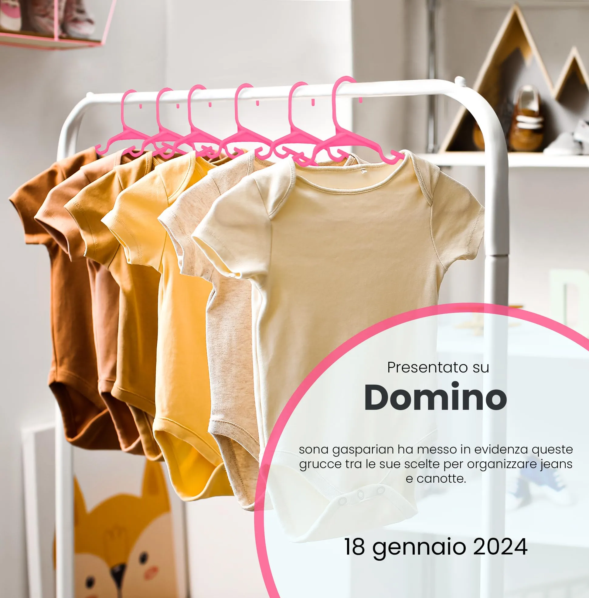 Utopia Home Grucce per bambini salvaspazio, confezione da 40, Rosa - immagine 7