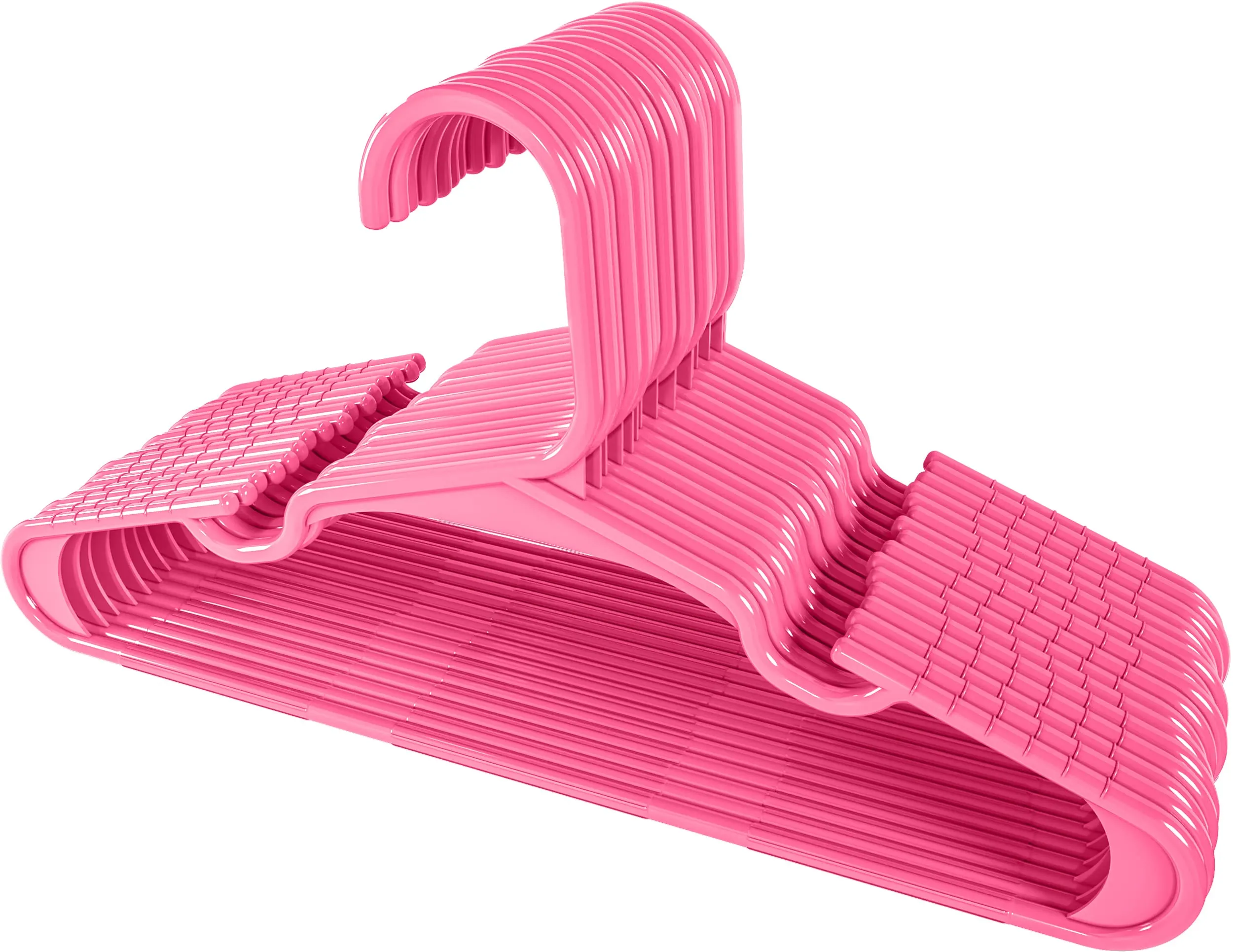 Utopia Home Grucce per vestiti da bambini e neonati in plastica, 29,9 cm, Rosa, Confezione da 20 - immagine 7
