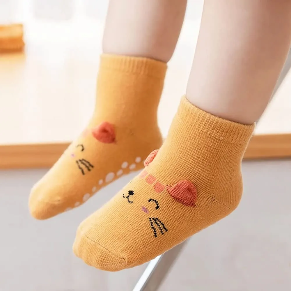 FedMois Calzini Antiscivolo in Cotone per Bimbi, Motivi Animali Orso, 6 Paia, 0-1 Anno - immagine 6